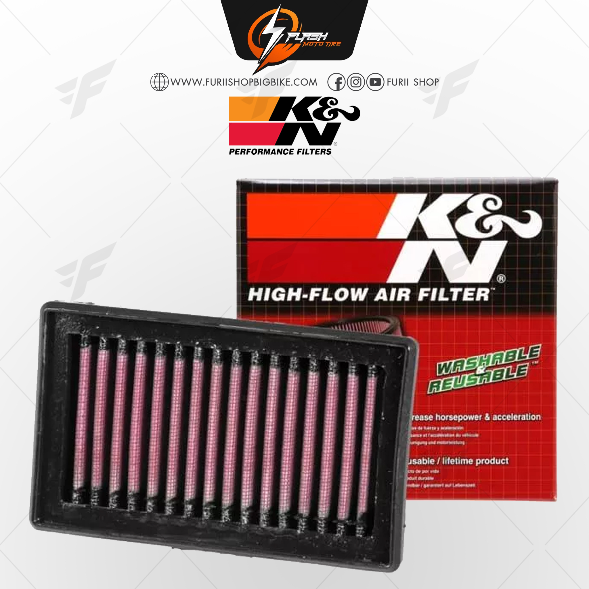 กรองอากาศ K&N สำหรับ BMW