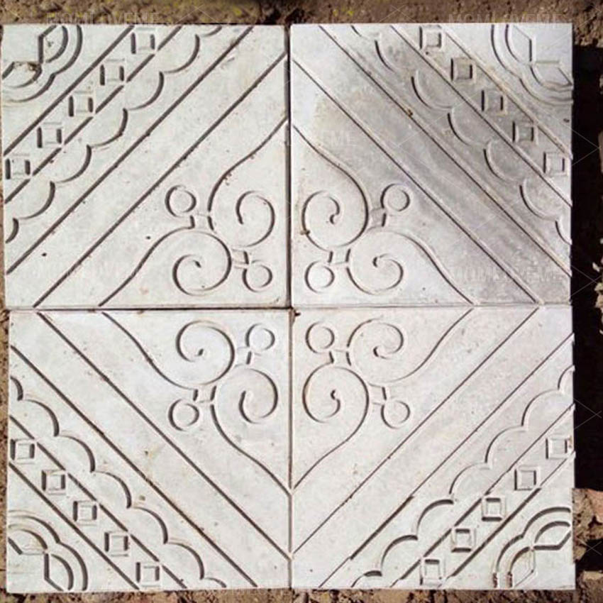 แม่พิมพ์บล็อคคอนกรีต ลายดอกบัวขนาด 25x25x5 cm