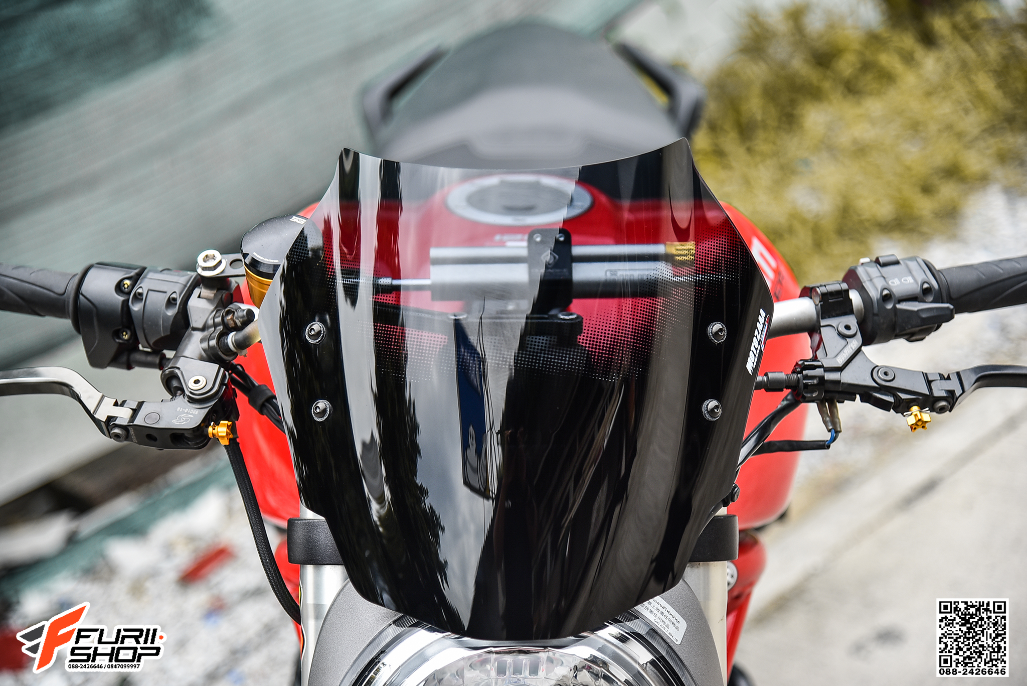 ชิวหน้า MOTOZAAA ทรงสูง FOR DUCATI MONSTER 821