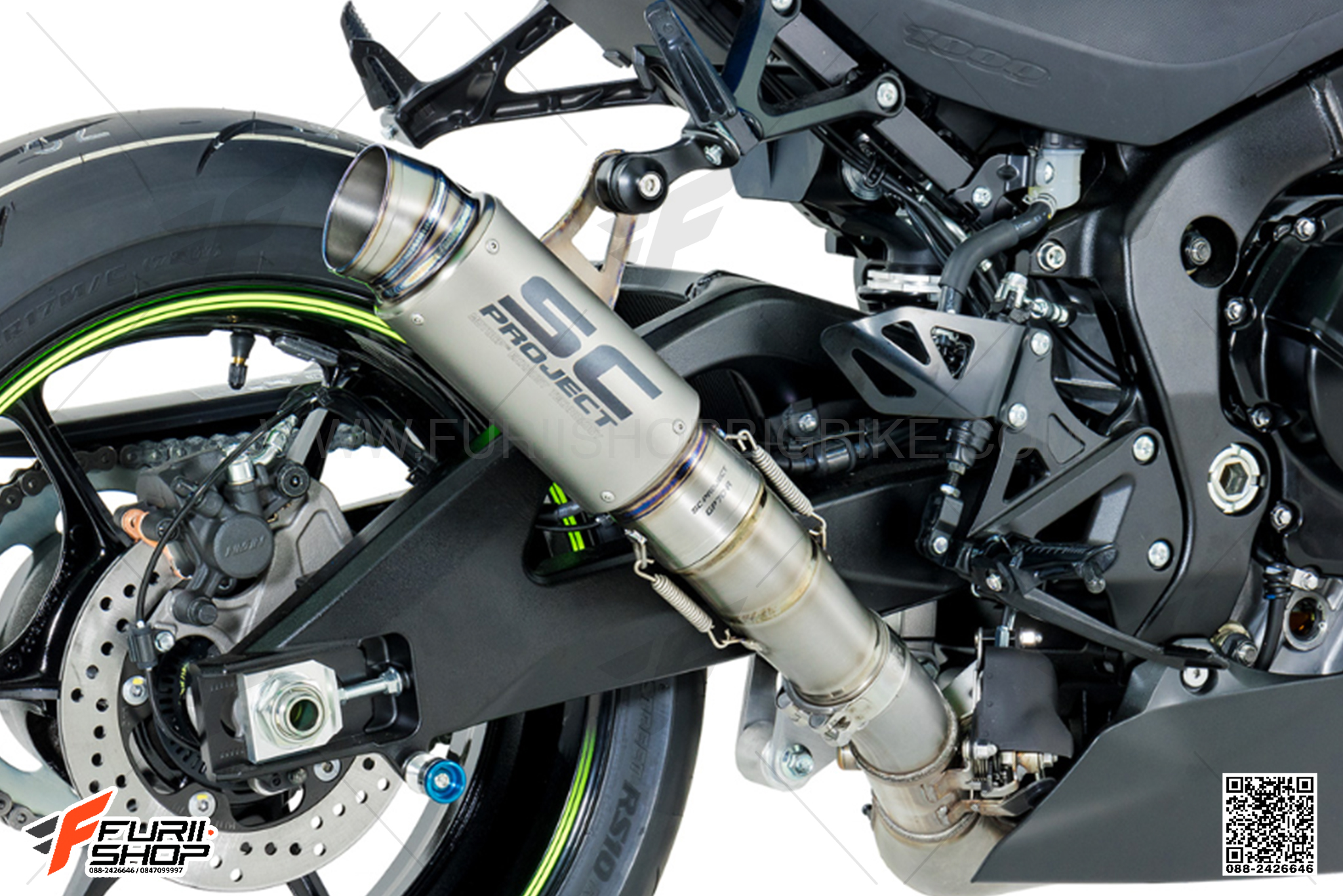 ท่อมอเตอร์ไซค์ SC PROJECT GP70-R SILENCER TITANIUM SLIP-ON FOR SUZUKI GSX-R1000 L7 ท่อแต่ง ท่อสูตร ท่อบิ๊กไบค์ ท่อBigbike ท่อไอเสีย