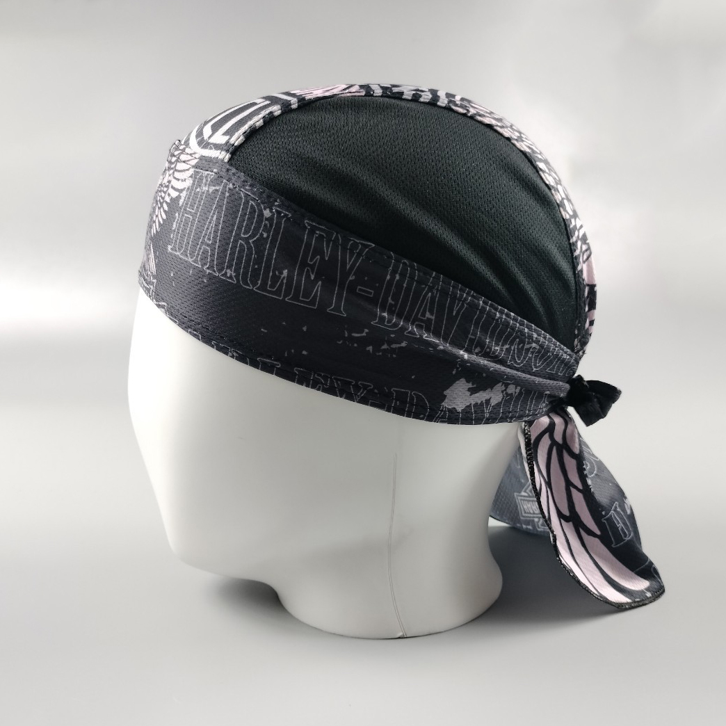 ผ้าโพกหัว H-D ลายนกอินทรีย์ชมพู