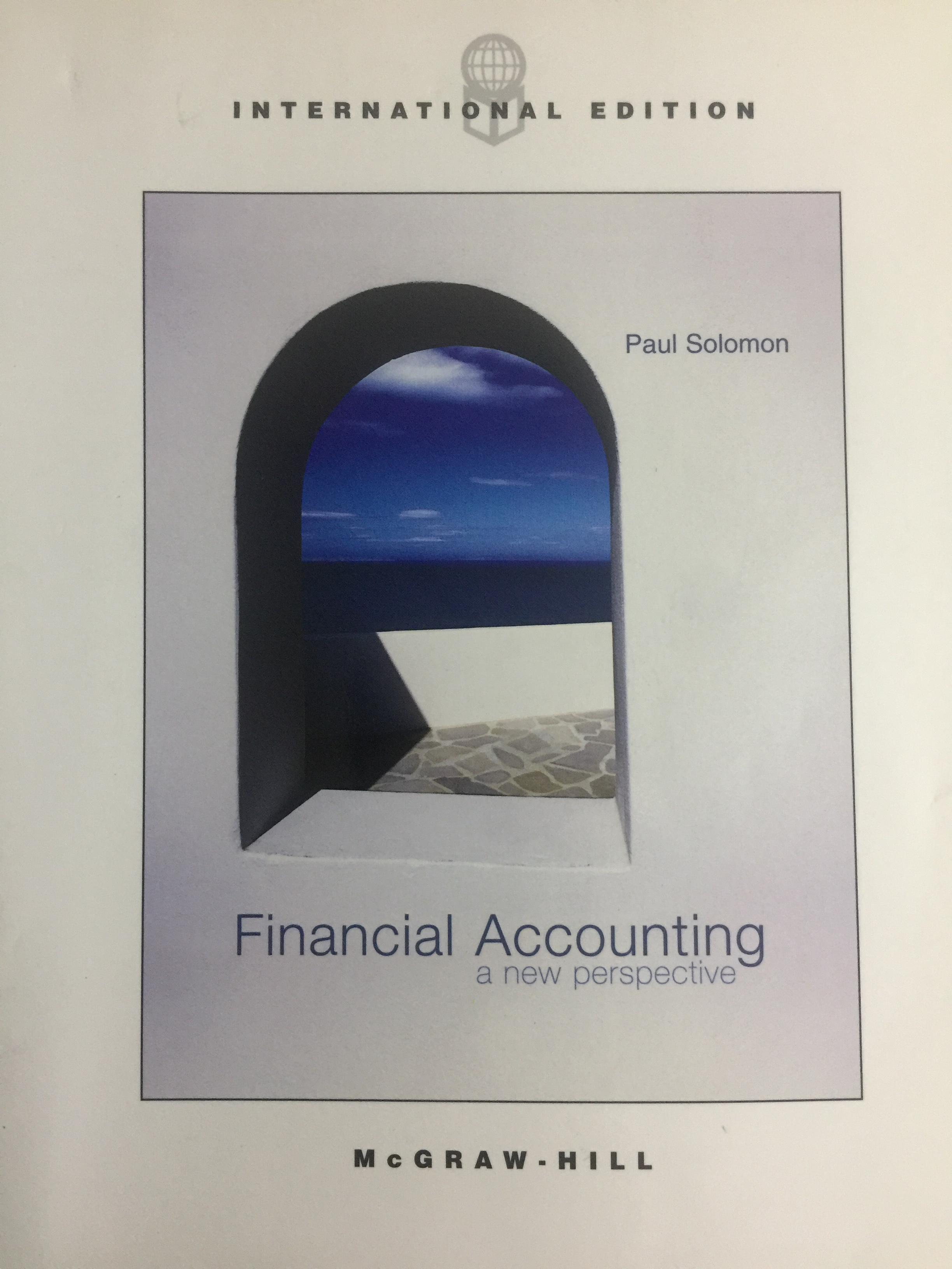 FINANCIAL ACCOUNTING. A NEW PERSPECTIVE. McGRAW • HILL 0 กก.