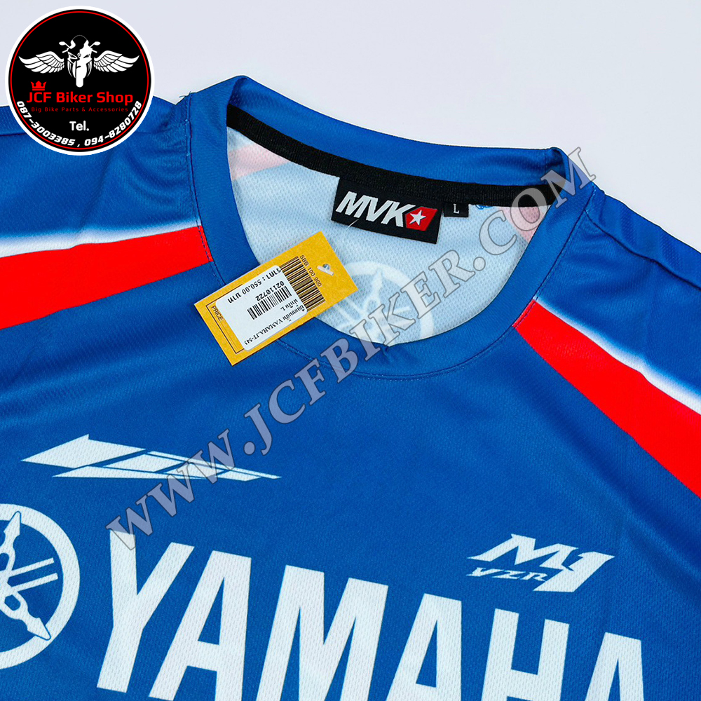 เสื้อยืดแขนสั้น YAMAHA JT-543 เนื้อผ้าไมโครไฟเบอร์ มีประสิทธิภาพในการซับเหงื่อสูง แห้งเร็ว