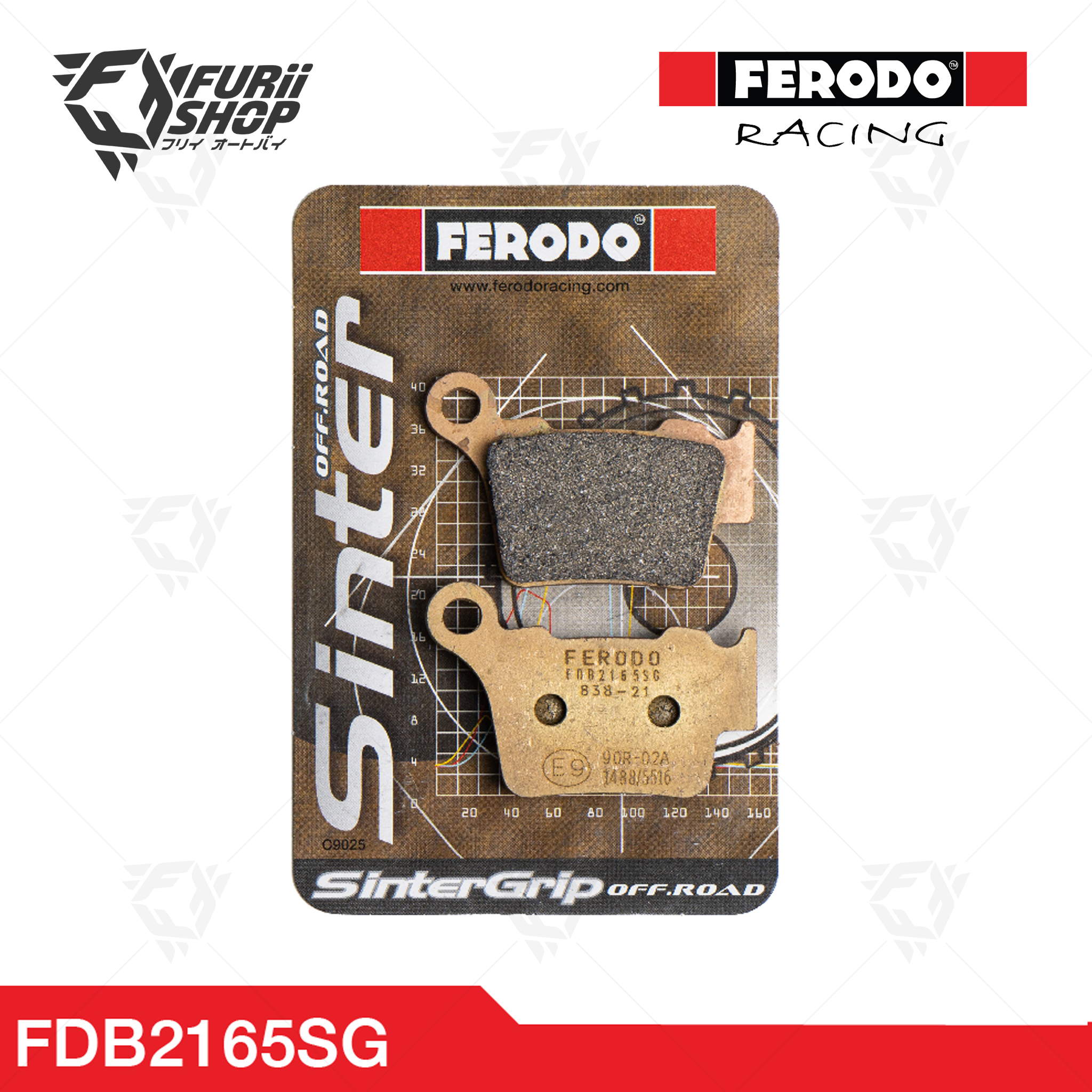ผ้าเบรกหลัง FERODO RACING : For HONDA (FDB2165SG)