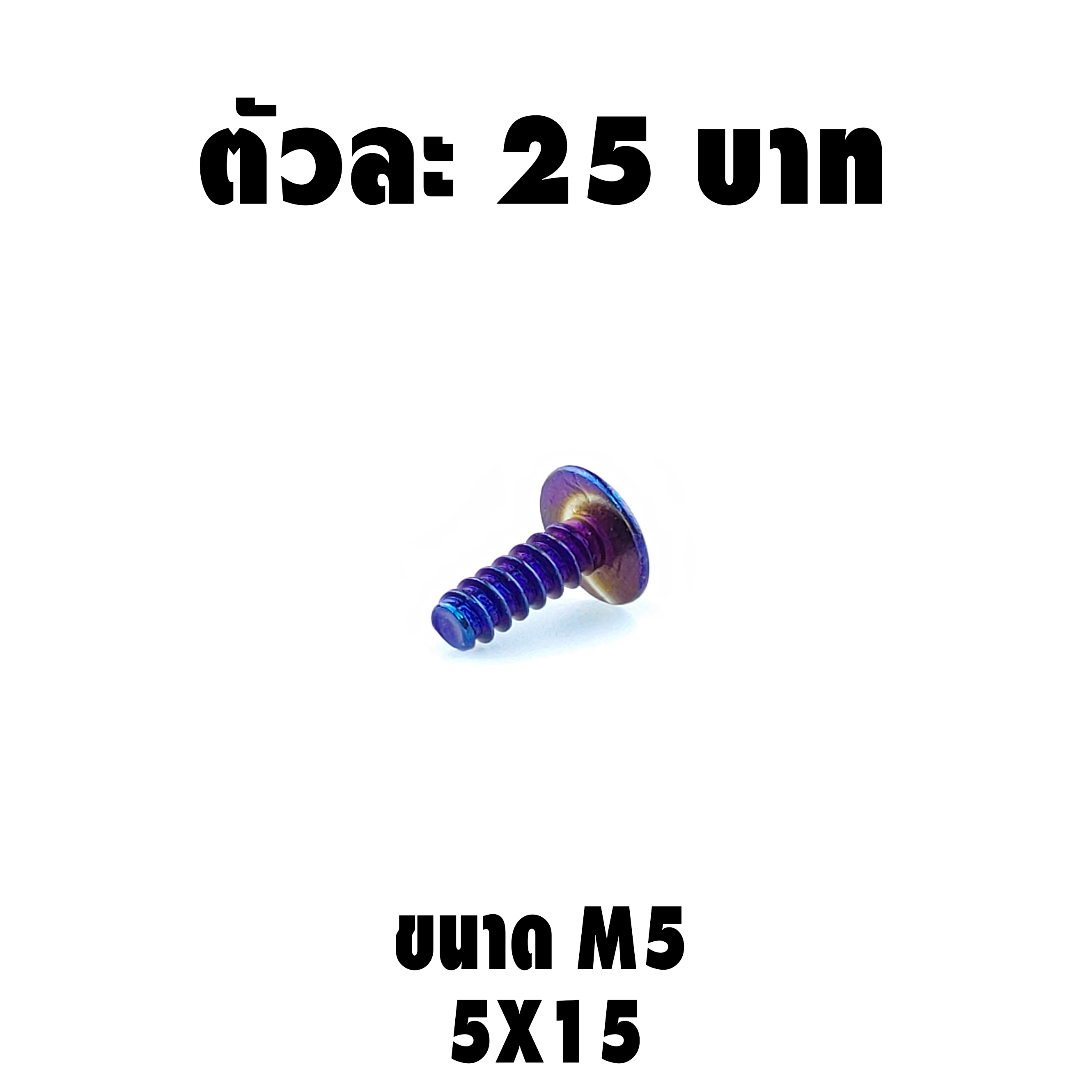น็อตเกลียวปล่อย (เบอร์8 M5X15)