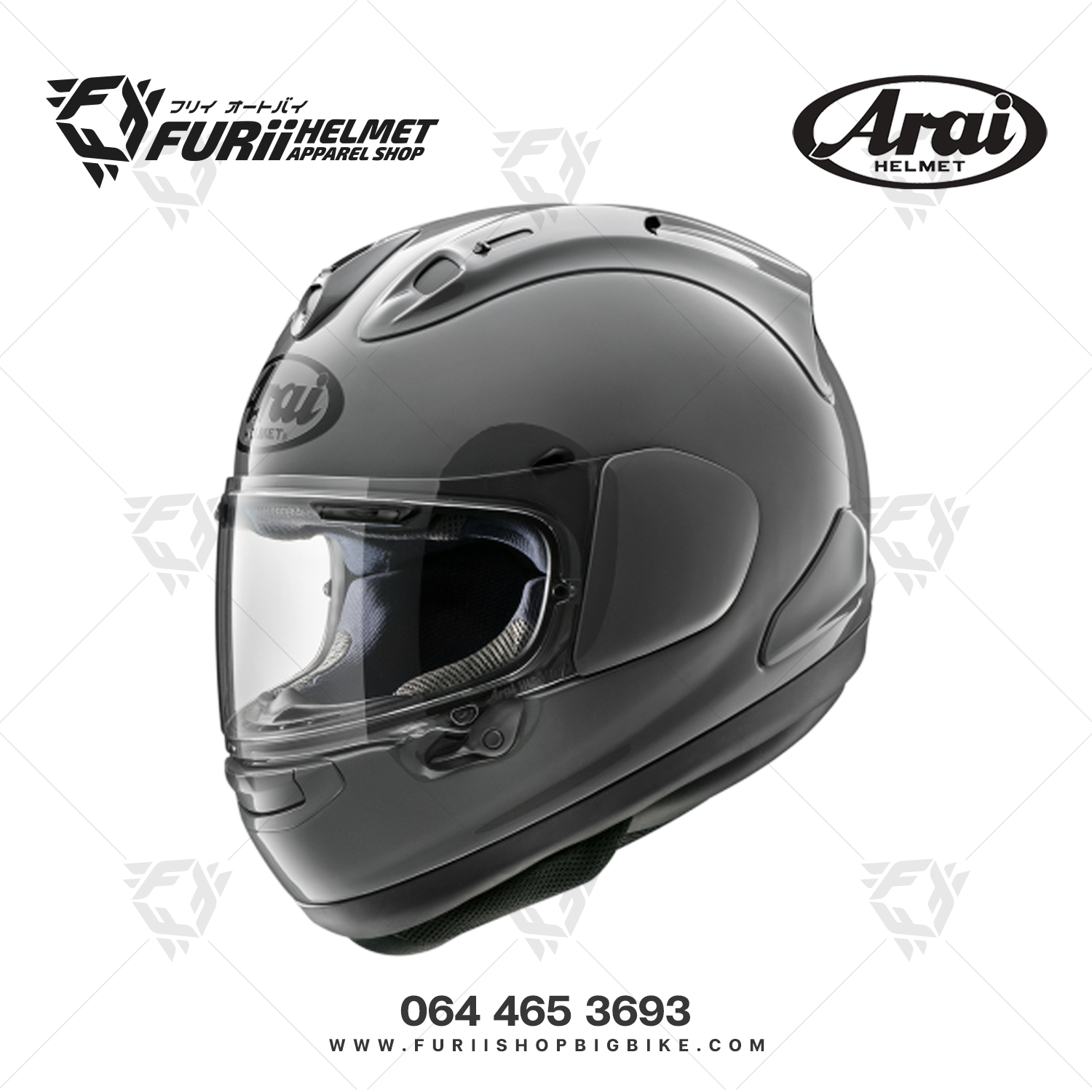 หมวกกันน็อคเต็มใบ Arai : RX-7V EVO Modern Gray