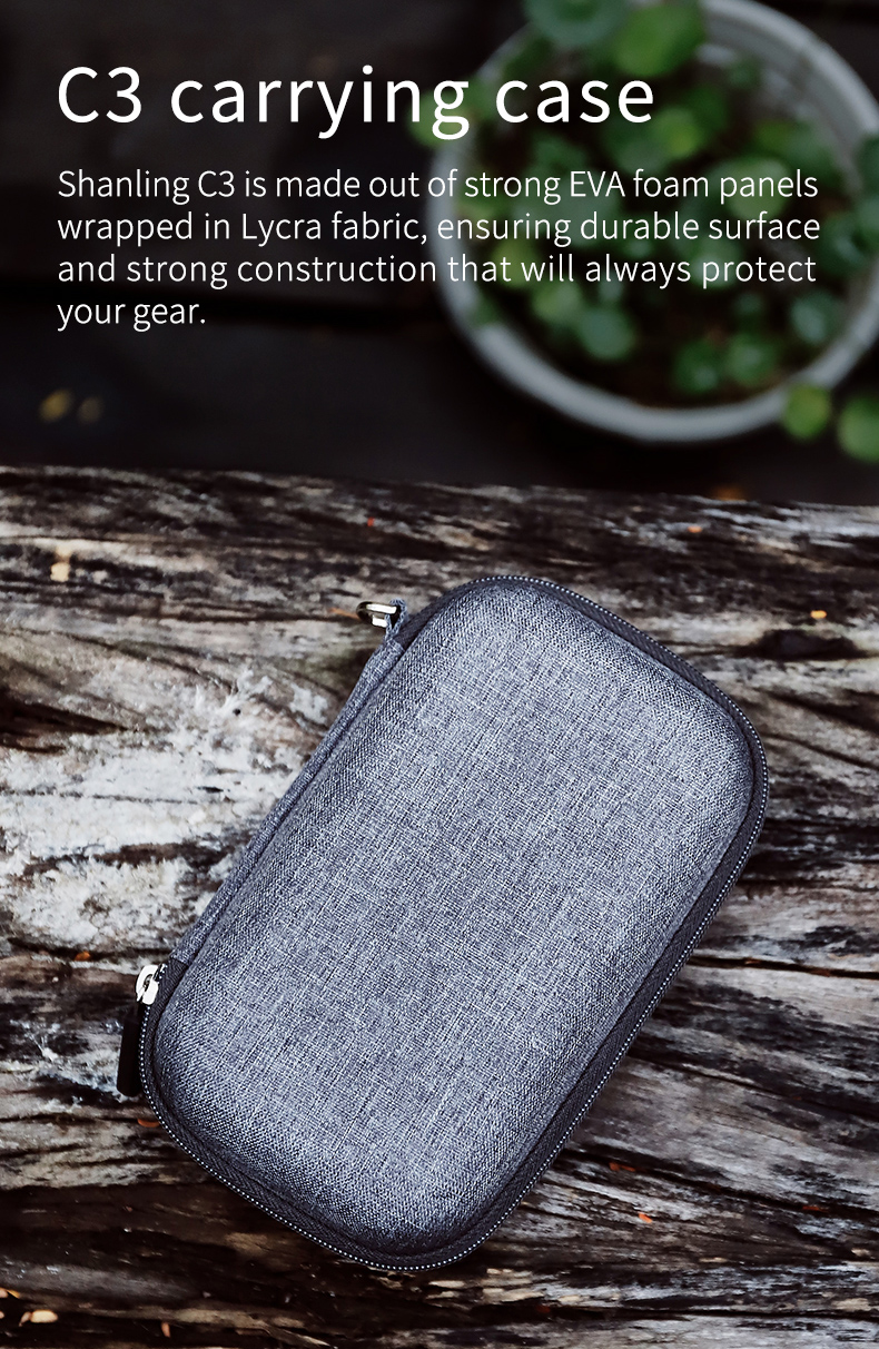 ขาย SHANLING C3 เคสกันกระแทกสำหรับเก็บ DAP หูฟัง จุกหูฟัง ภายในบุด้วยโฟม EVA อย่างดี
