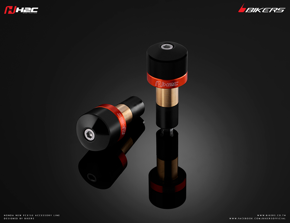 ตุ้มปลายแฮนด์ BIKERS สำหรับ ฮอนด้า Honda H2C