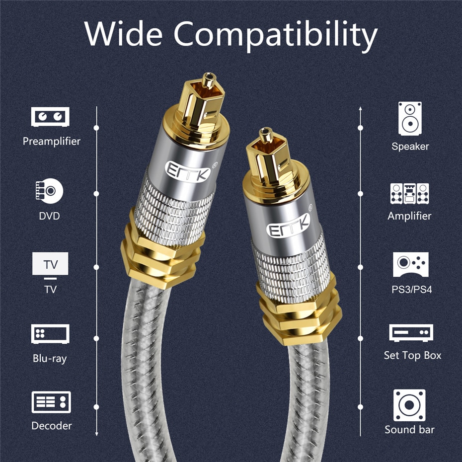 ขาย ERTK Silver Optical สายสัญญาณเสียง Optical เกรดพรีเมี่ยม