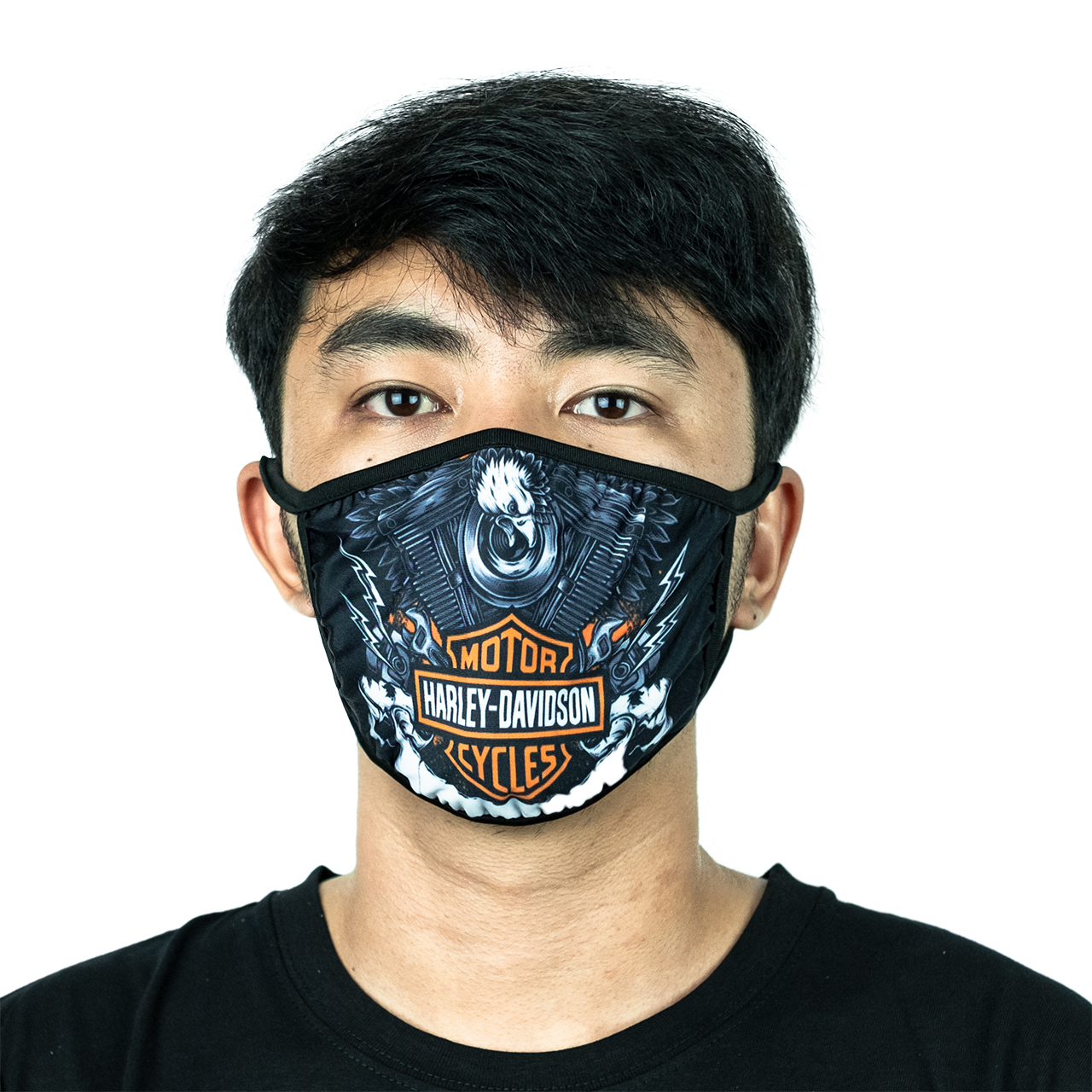 ผ้าปิดจมูกลายHDกันมลภาวะผ้านาโนแห้งไวมีที่เปลี่ยนแผ่นกรองลวดลายคมชัด #08