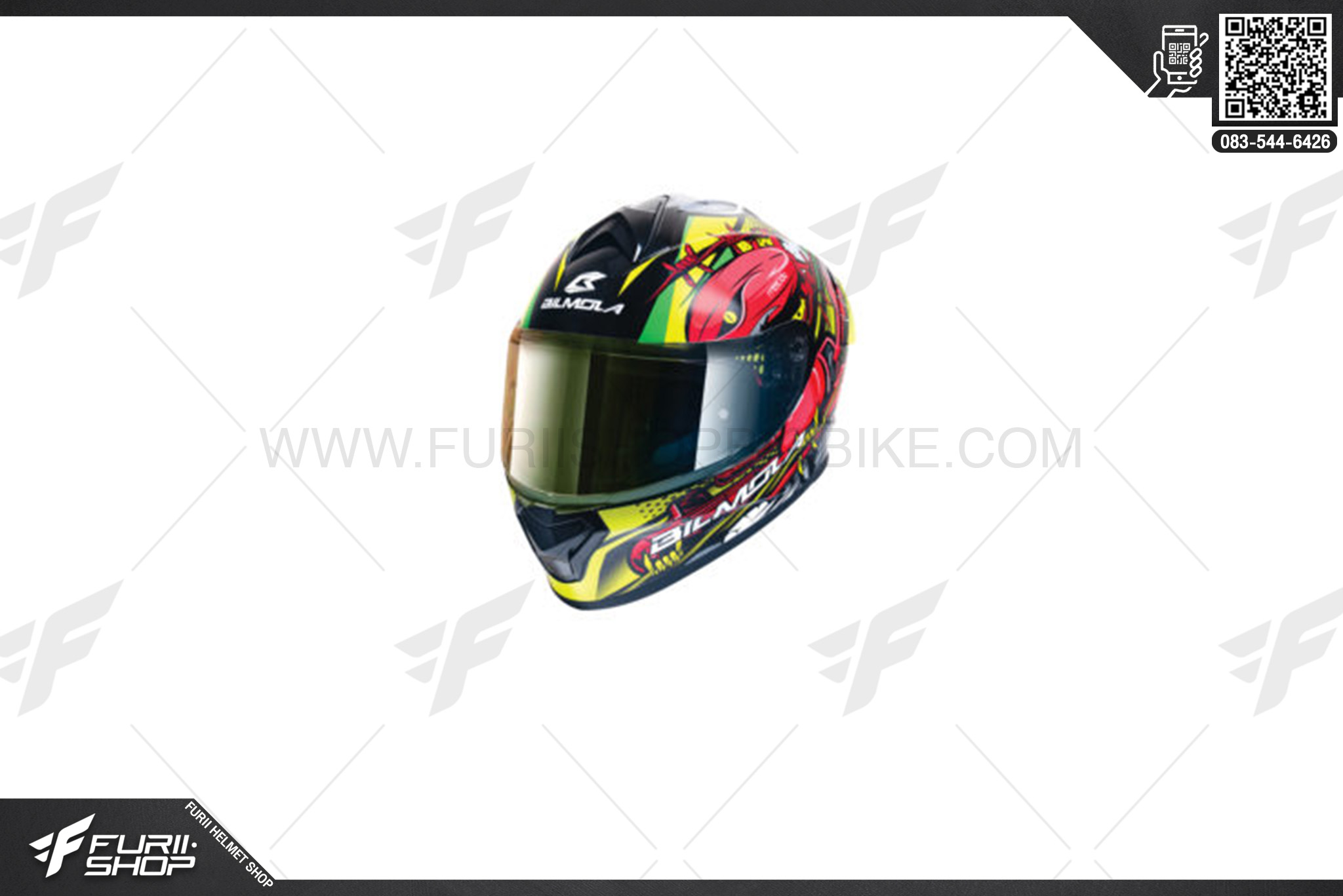 หมวกกันน็อค BILMOLA RAPID S ATTACK PINK SUPER GREEN (MATTE)