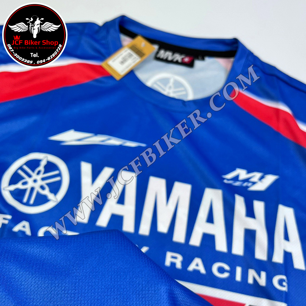เสื้อยืดแขนสั้น YAMAHA JT-543 เนื้อผ้าไมโครไฟเบอร์ มีประสิทธิภาพในการซับเหงื่อสูง แห้งเร็ว