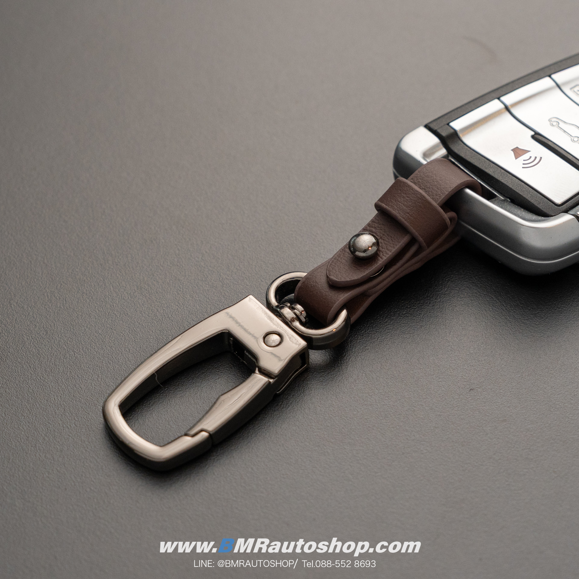 พวงกุญแจรถยนต์ BMW รุ่น AC229 สี Black Chrome