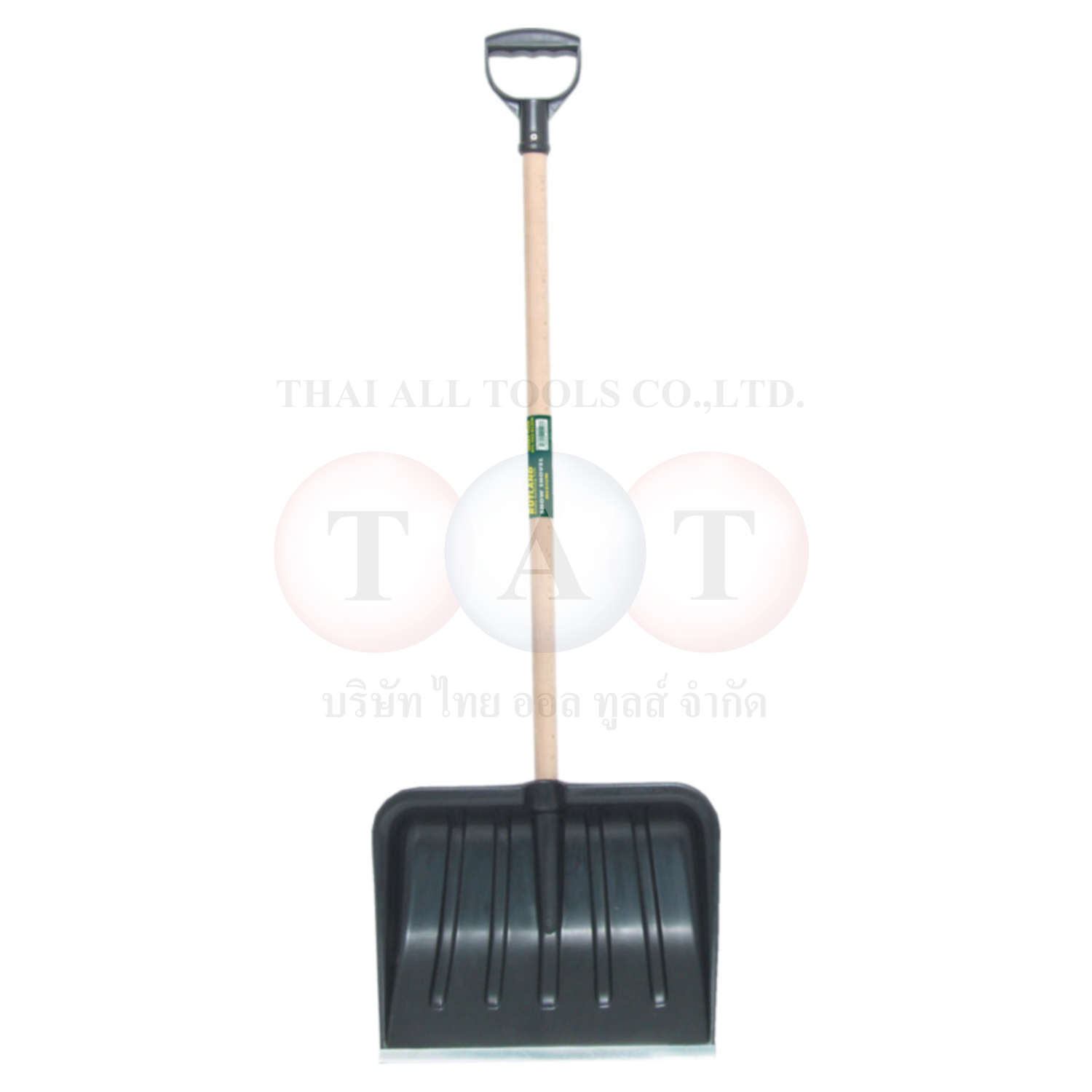 Rutland.395x309x1170mm SNOW SHOVEL WOODEN HANDLE