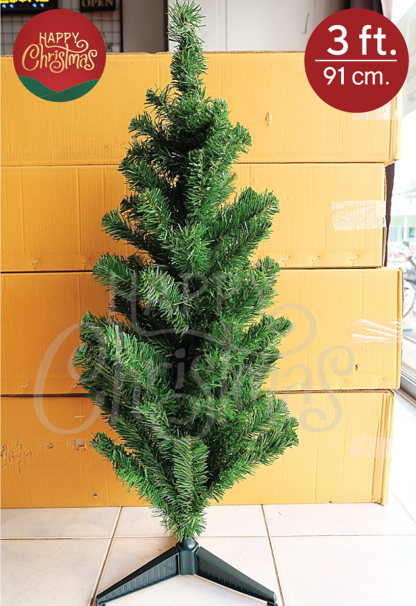 ต้นคริสต์มา 3 ft. (91 cm.) สีเขียว
