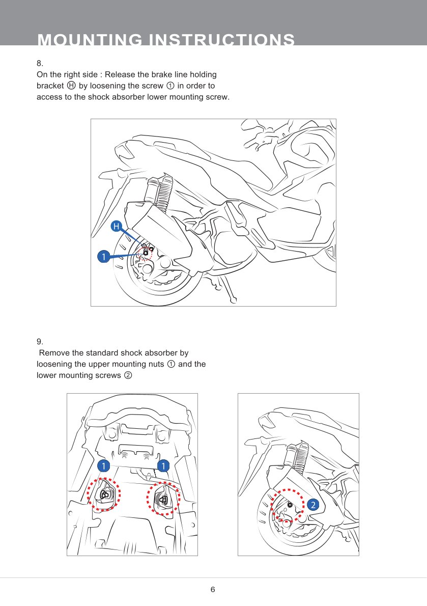 โช๊คหลังแต่ง Ohlins HO945 For Honda ADV 150 ปี 2019-2021