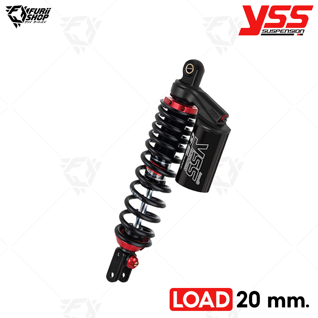 โช๊คหลังแต่ง YSS G-SPORT Black Series Smooth LOAD 20 mm. (OG302-320TR-11-888A) : for Honda Click 160 '22