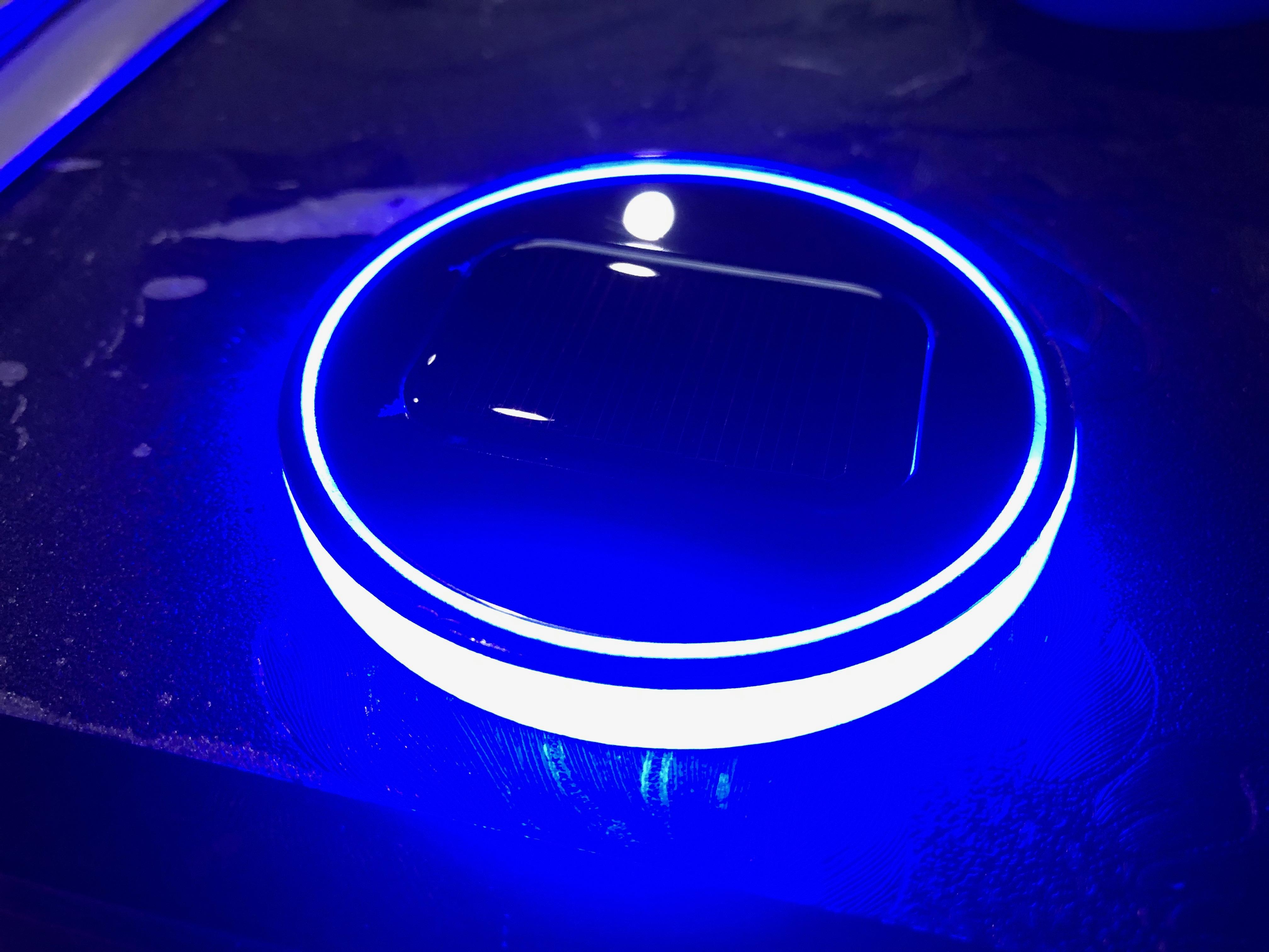 ไฟรองแก้ว ไฟวางขวด LED cup holder Blue (สีฟ้า)