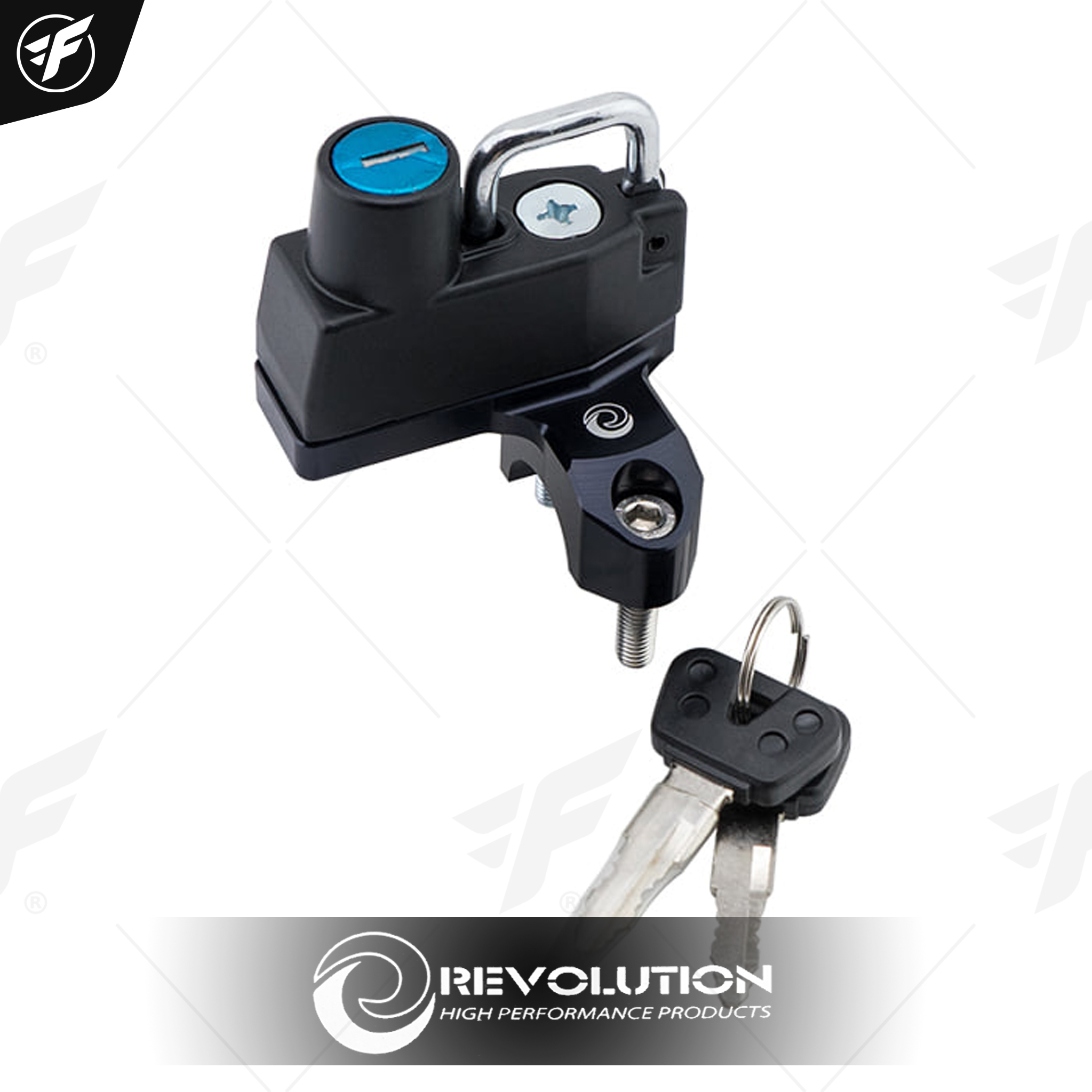 ชุดล็อคหมวกกันน็อค REVOLUTION CT-125 (แฮนด์ 22.2 mm) สีดำ
