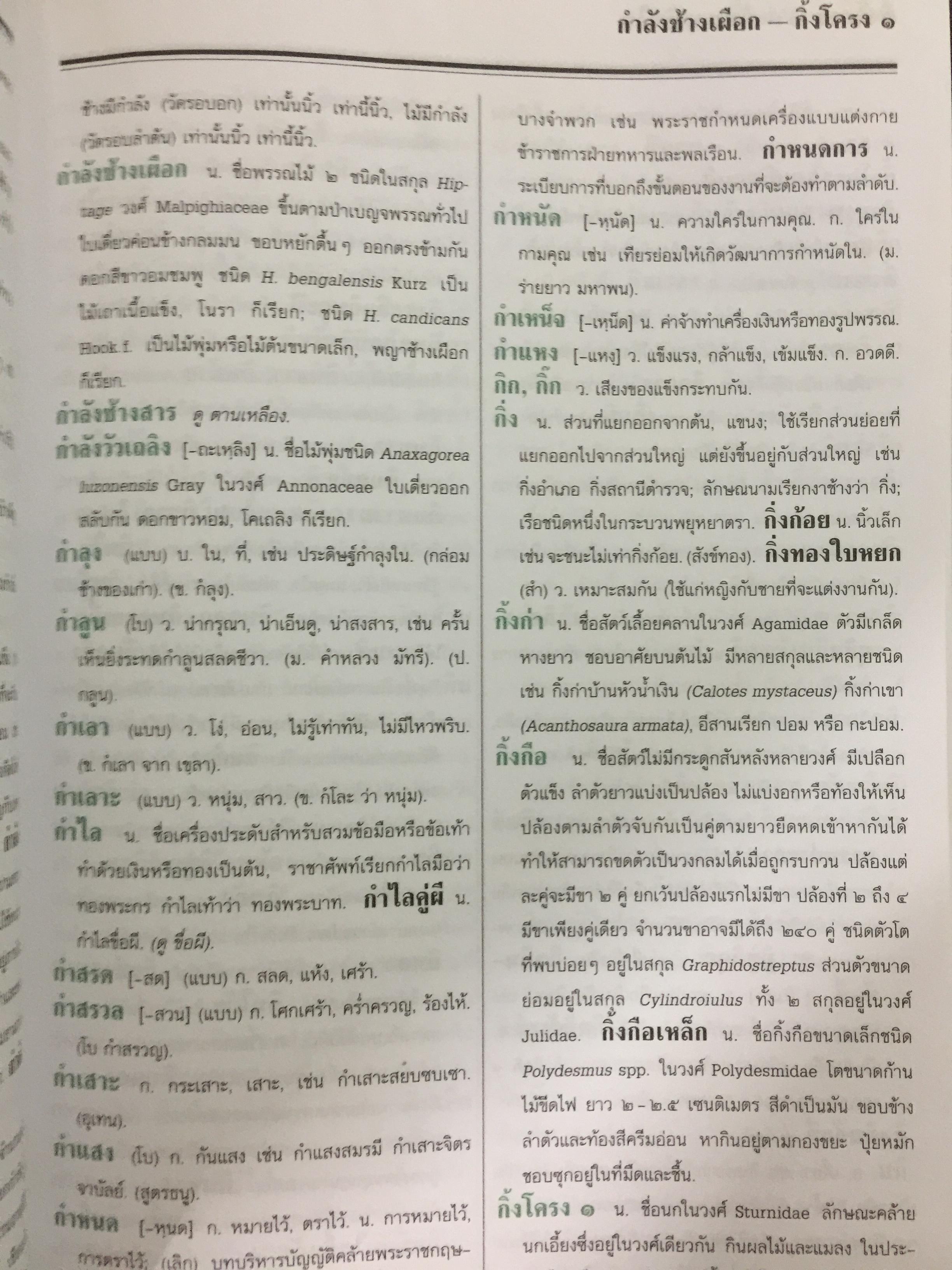 พจนานุกรม ฉบับราชบัณฑิตยสถาน พ.ศ. 2525 พิมพ์ครั้งที่ 6 พ.ศ.2539. 650 กรัม