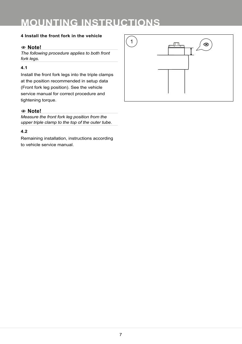 สปริงโช้คหน้า Ohlins FKS514 For Honda X-ADV 750 2017-2020