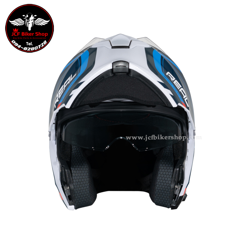 หมวกกันน็อคเต็มใบเปิดคางได้ Real Helmets ATLAS STRATUS หมวกกันน็อค Flip-Up สไตล์สปอร์ต ยกคางได้ เท่ล้ำทุกมุมมอง