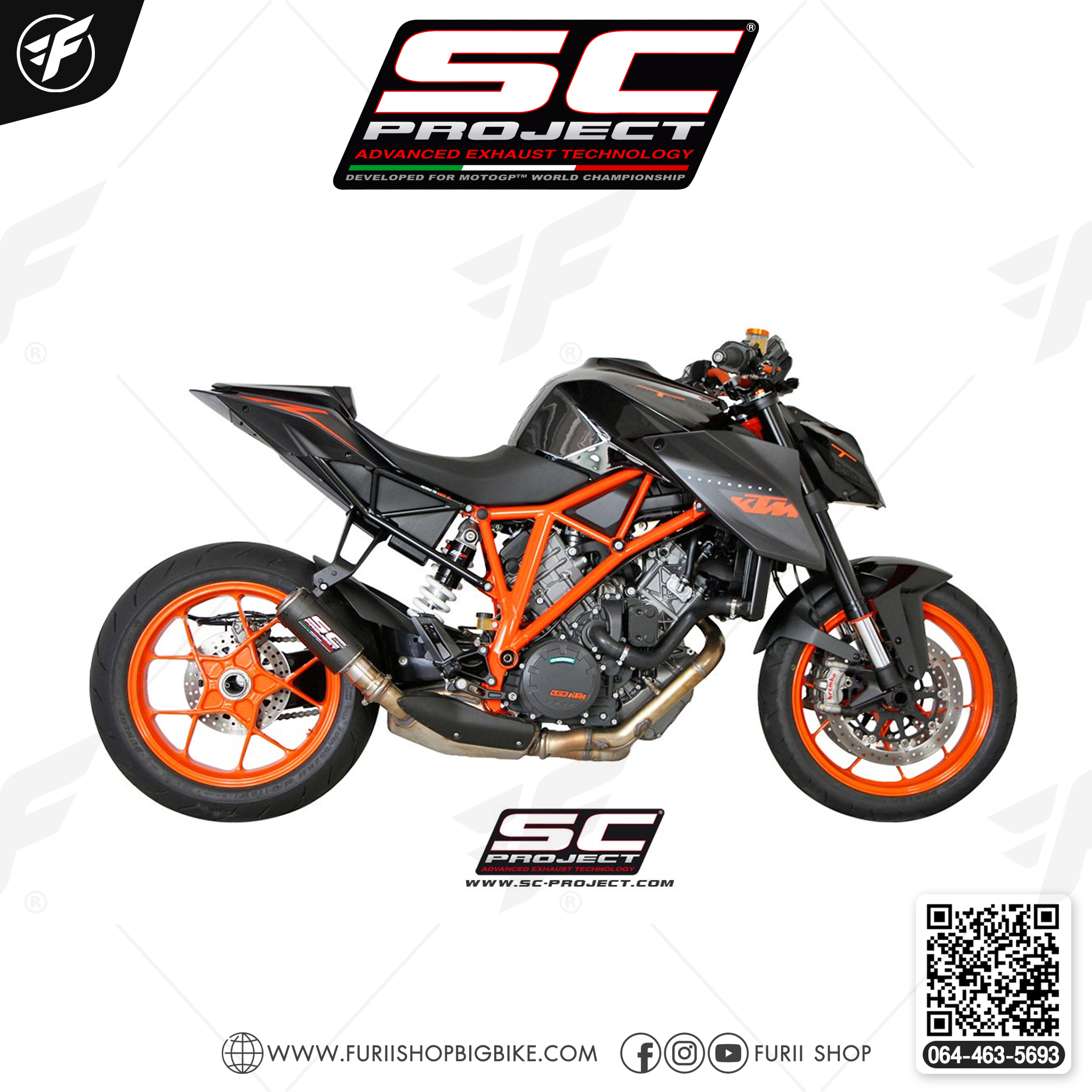KTM 1290 SUPER DUKE R (2014 - 2016) CR-T Muffler