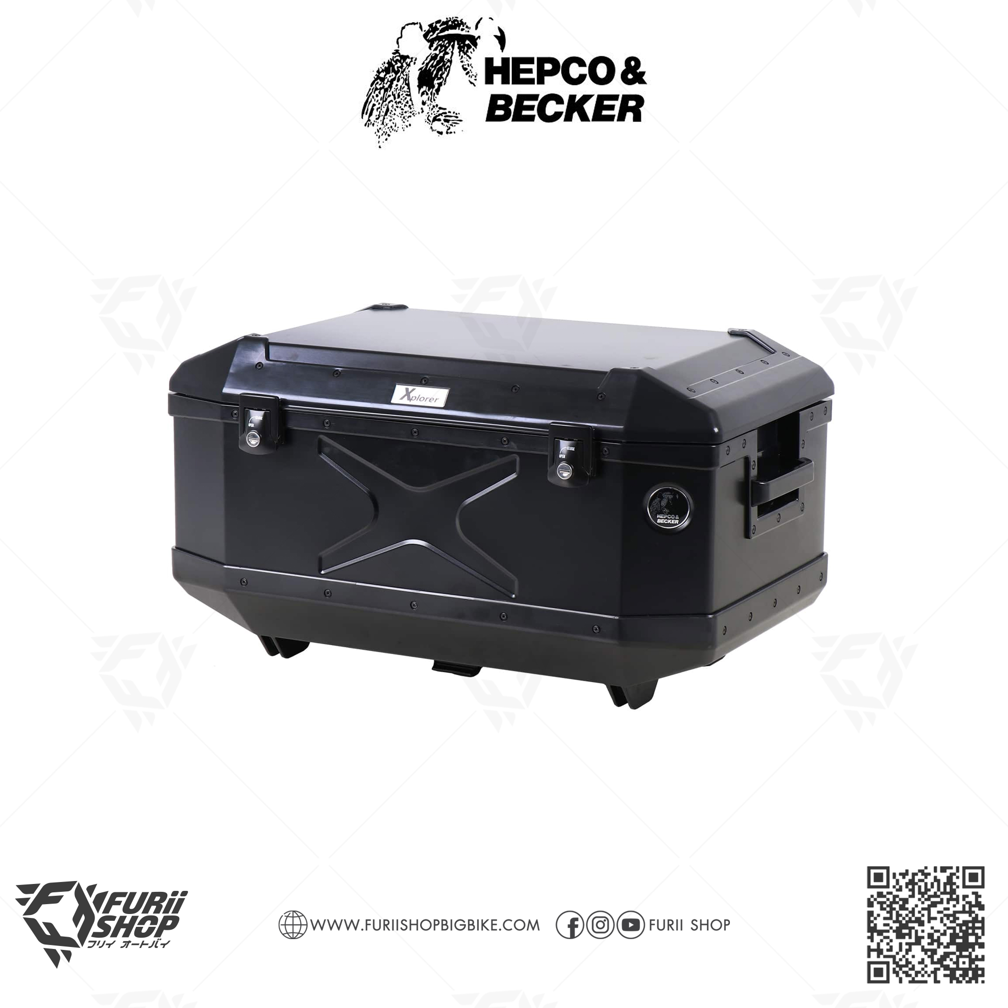 กล่องหลัง HEPCO & BECKER : Xplorer TC TOPCASE XPLORER 60 BLACK