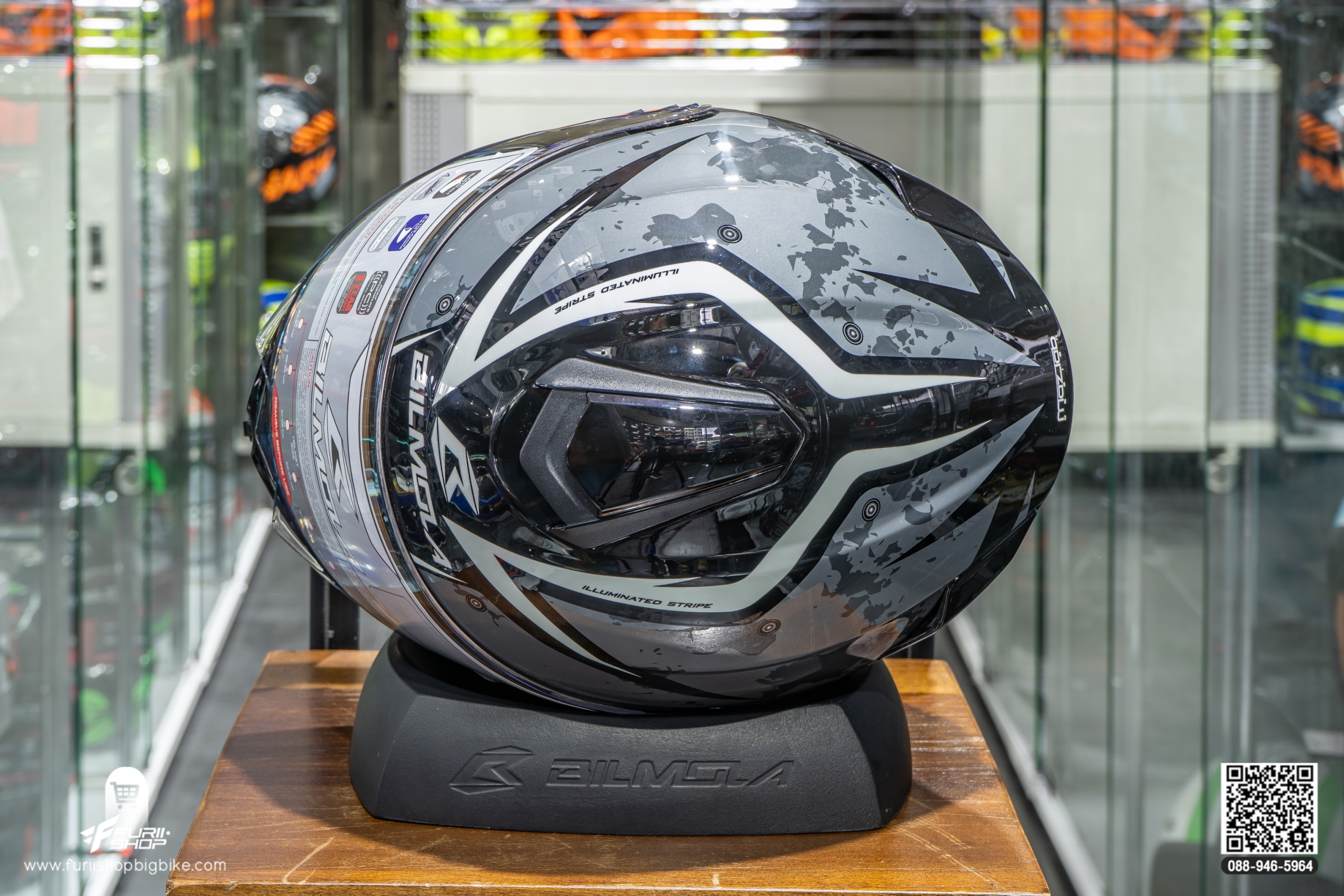 หมวกกันน็อค BILMOLA EXPLORER EVO BLACK (GLOSSY)