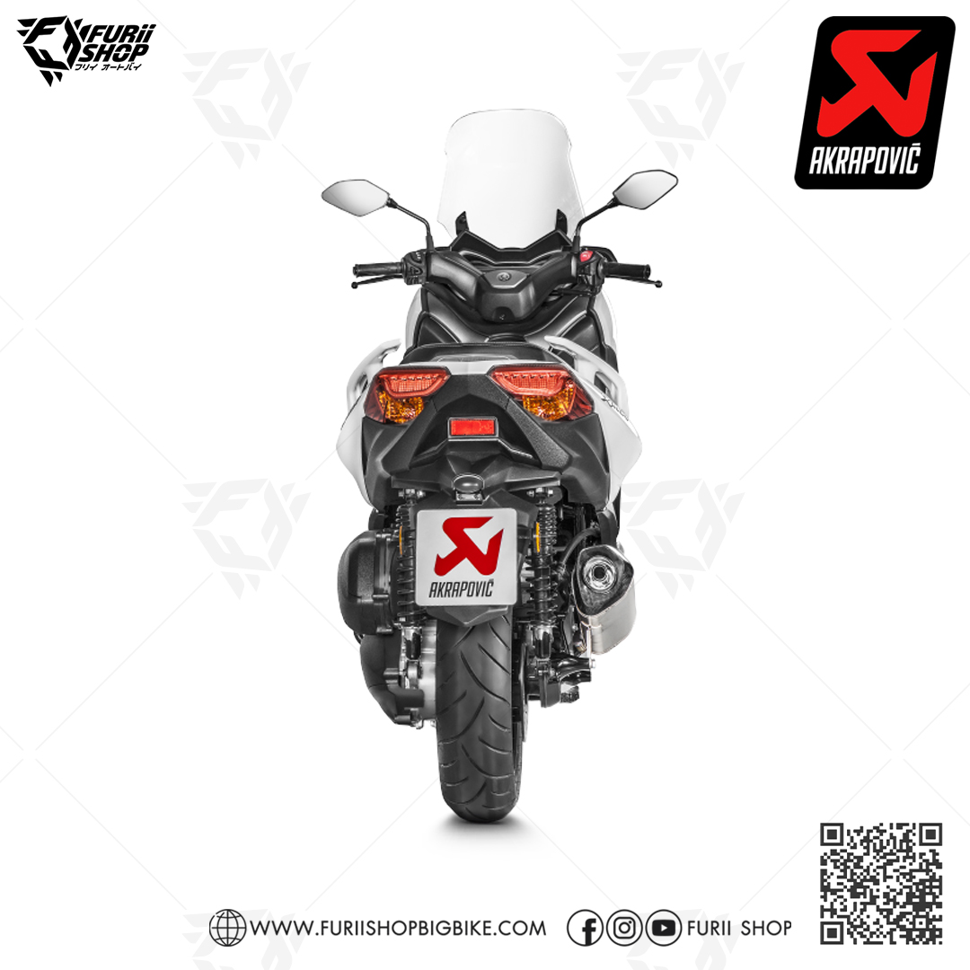 ท่อมอเตอร์ไซค์/ท่อแต่ง/ท่อไอเสีย Akrapovic Slip on Titanium Logo Special Aluminium Edition : for Yamaha XMax 300 2017-2020/All new euro5 2021-2023