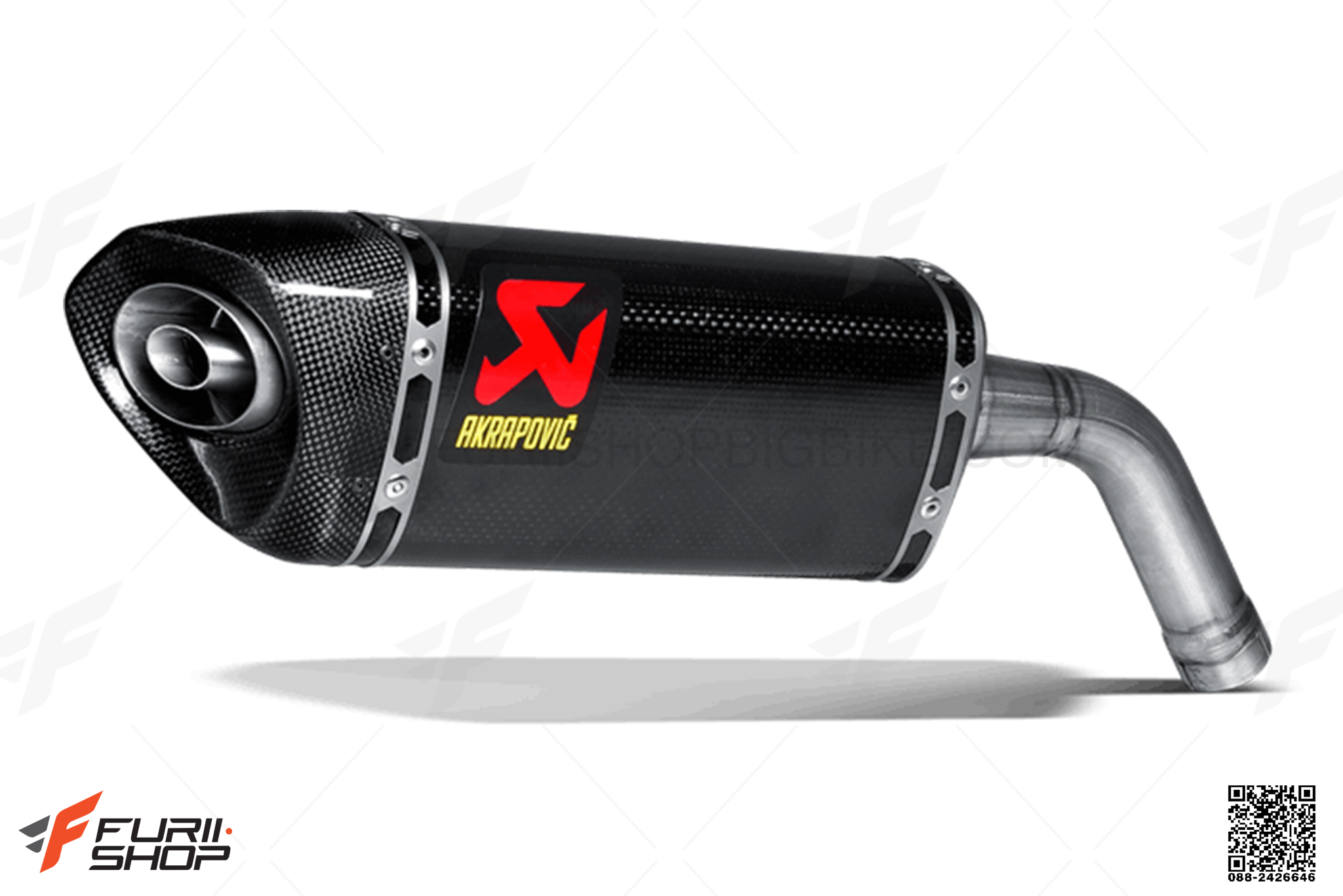 ท่อมอเตอร์ไซค์ AKRAPOVIC SLIP CARRBON FOR HON MSX 125 ท่อแต่ง ท่อสูตร ท่อบิ๊กไบค์ ท่อBigbike ท่อไอเสีย