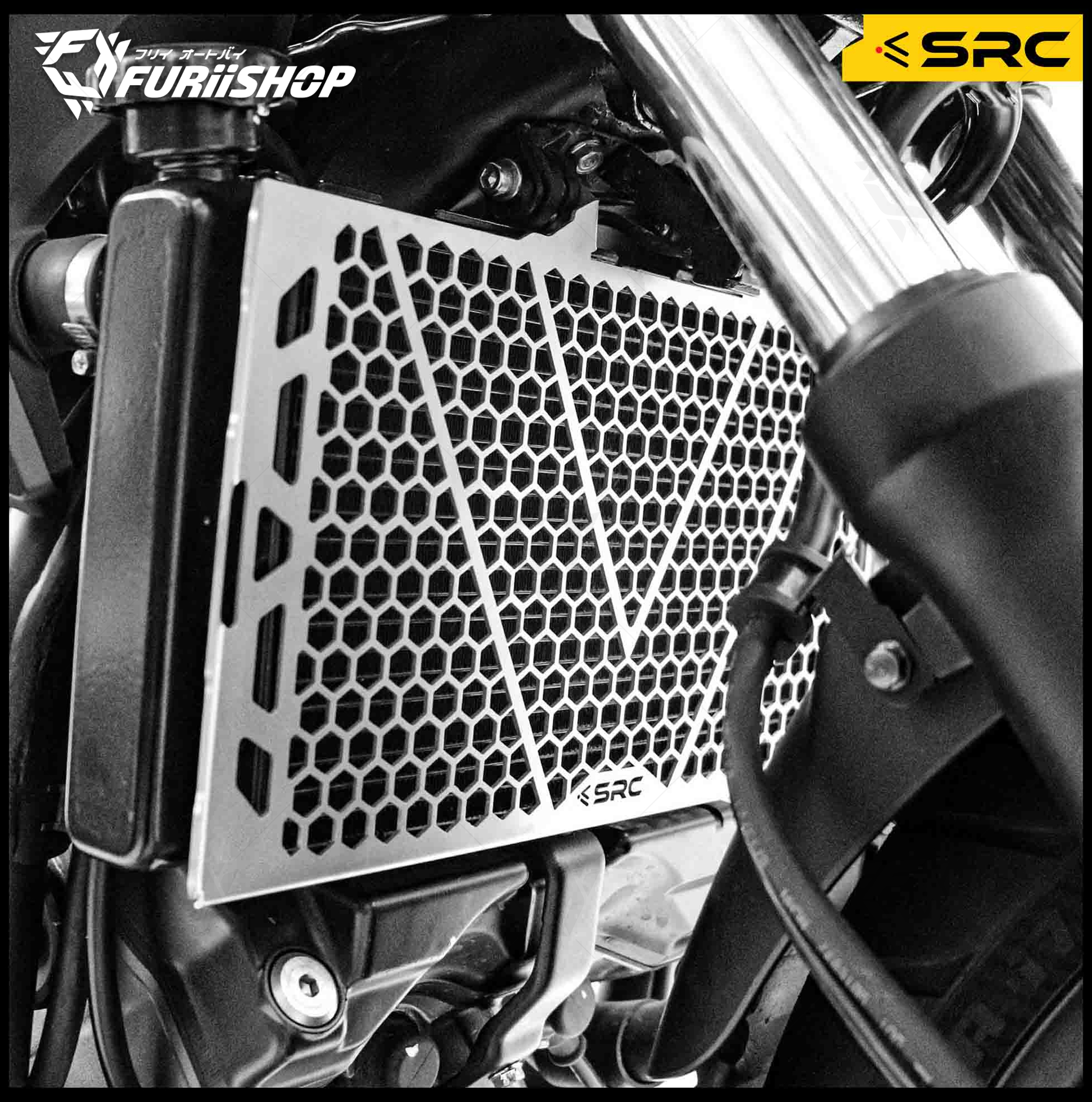 การ์ดหม้อน้ำ RADIATOR GUARD SRC FOR HONDA NC750X (DCT)