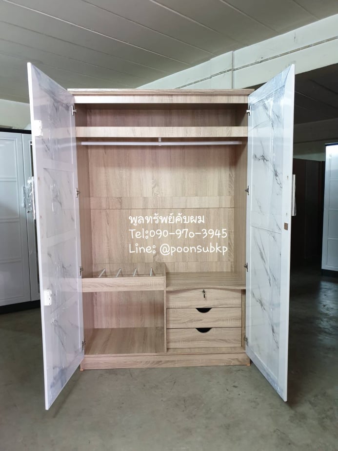 ตู้เสื้อผ้าขนาด4ฟุต รุ่นท็อป