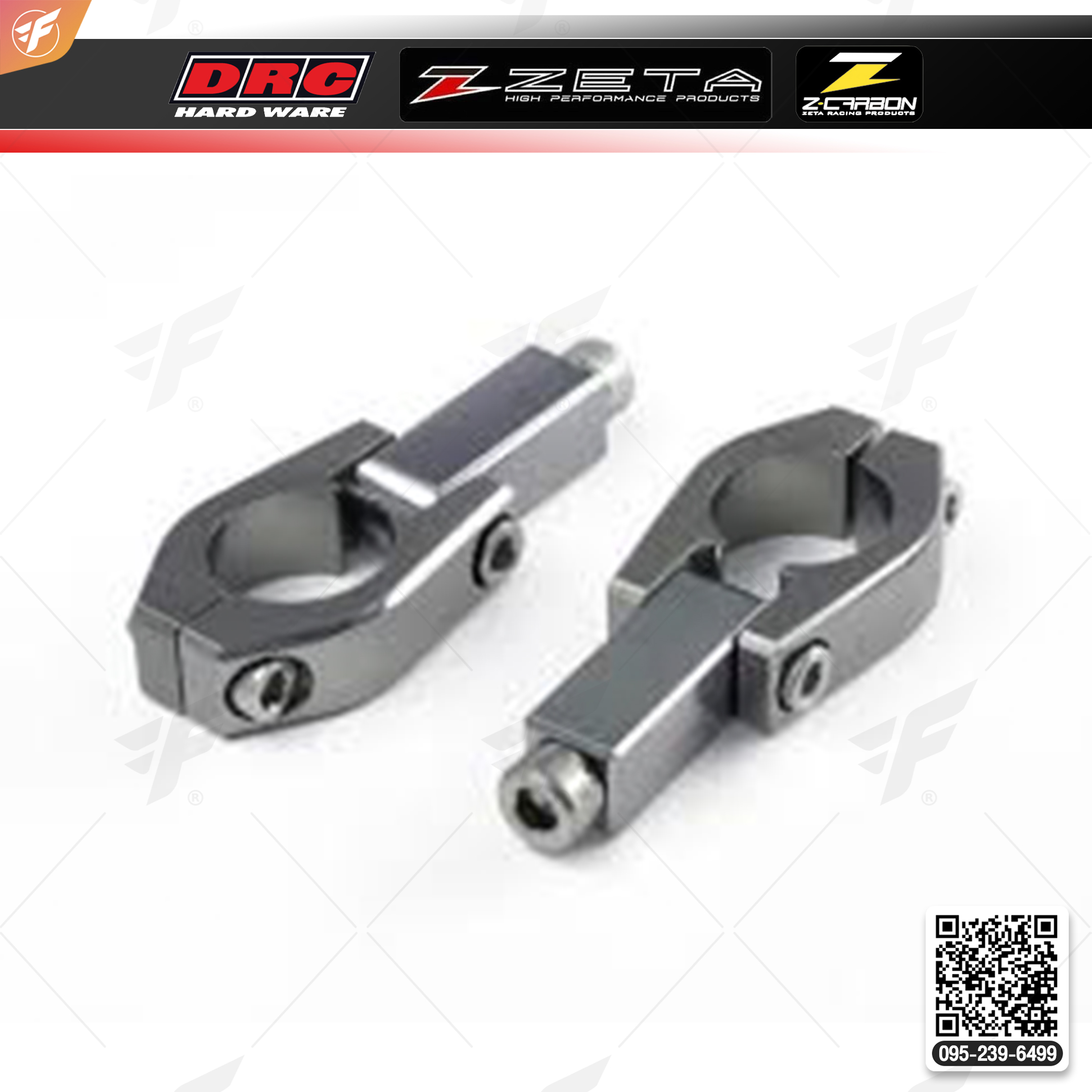 สินค้า ZETA ARMOR HAND GUARDS REPLACEMENT MOUNTING KIT 22.2 BAR (ZE70-1712)