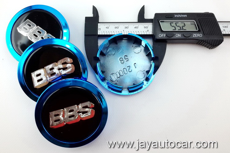 ฝาล้อรถยนต์ BBS สำหรับ ล้อแม็ก สติ๊กเกอร์เรซิ่น BBS ขนาด 58 มิล 1ชุด 4ชิ้น สีฟ้า สวยๆ 58mm.
