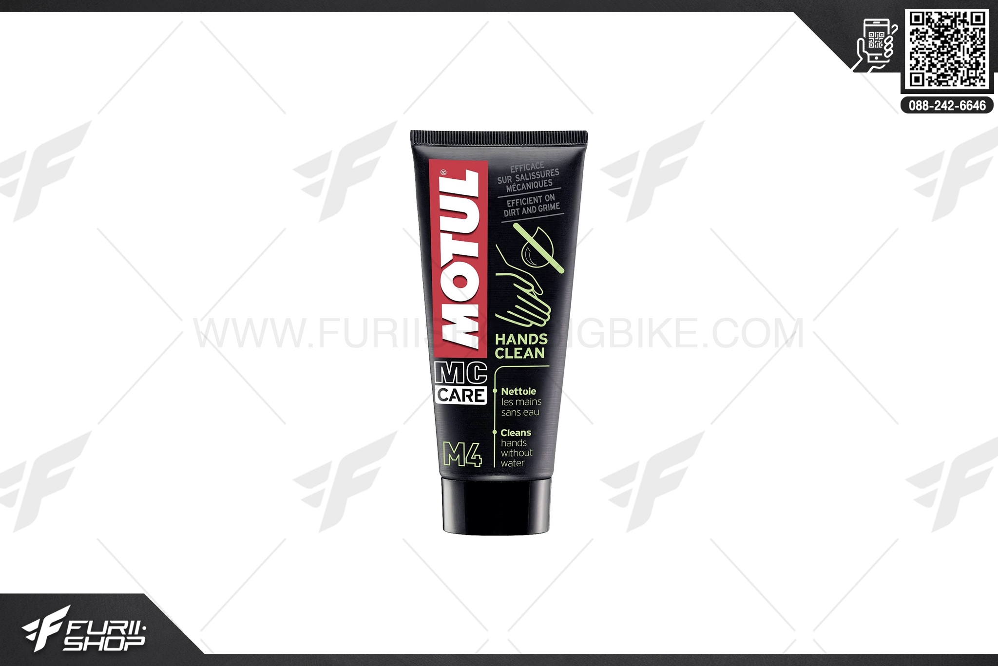 ผลิตภัณฑ์ทำความสะอาดมือชนิดไม่ใช้น้ำ Motul M4 hand clean 0.1 ลิตร
