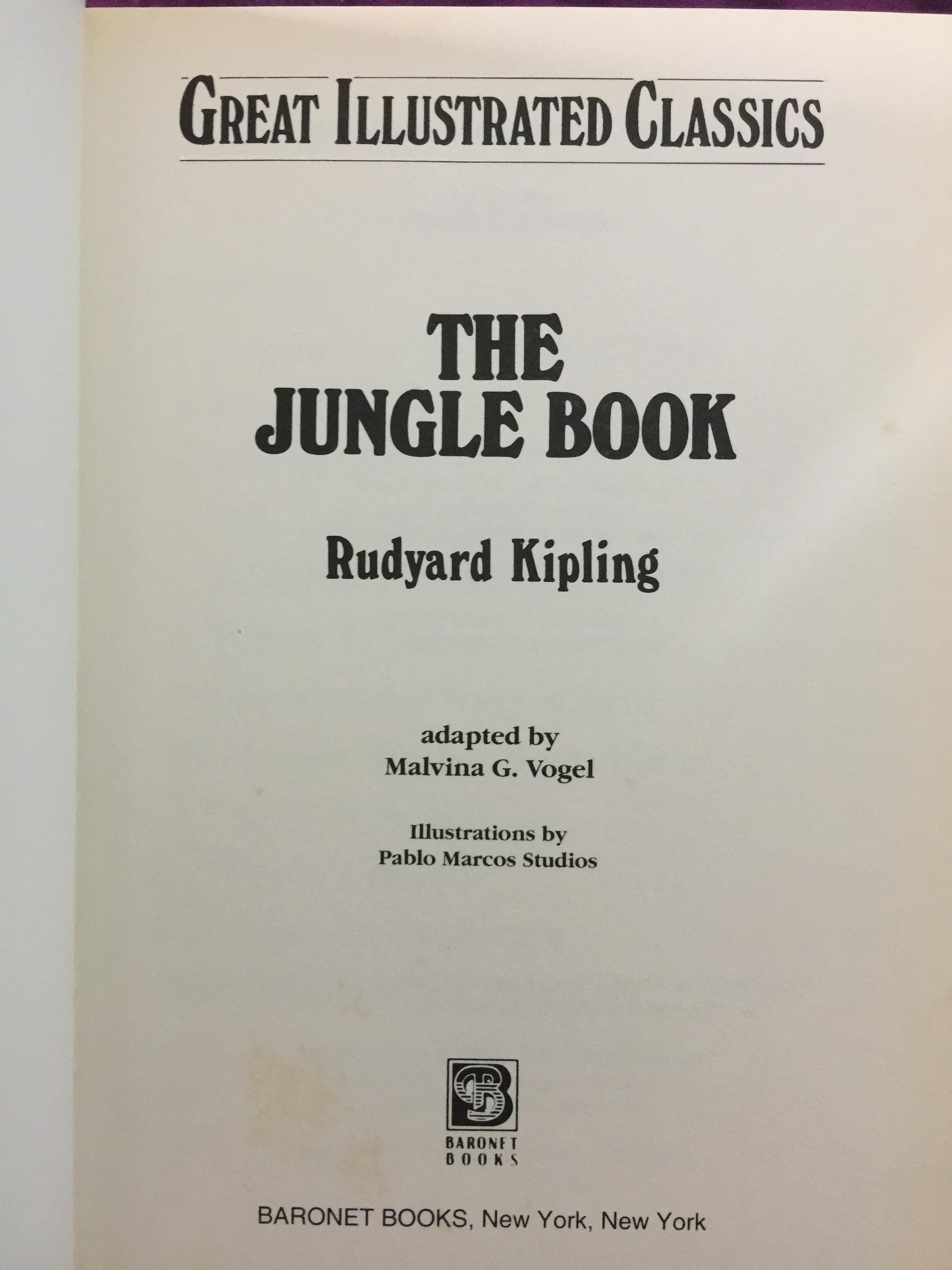 THE JUNGLE BOOK. Great Illustrated Classics. ผู้เขียน Rudyard Kipling 0 กก.