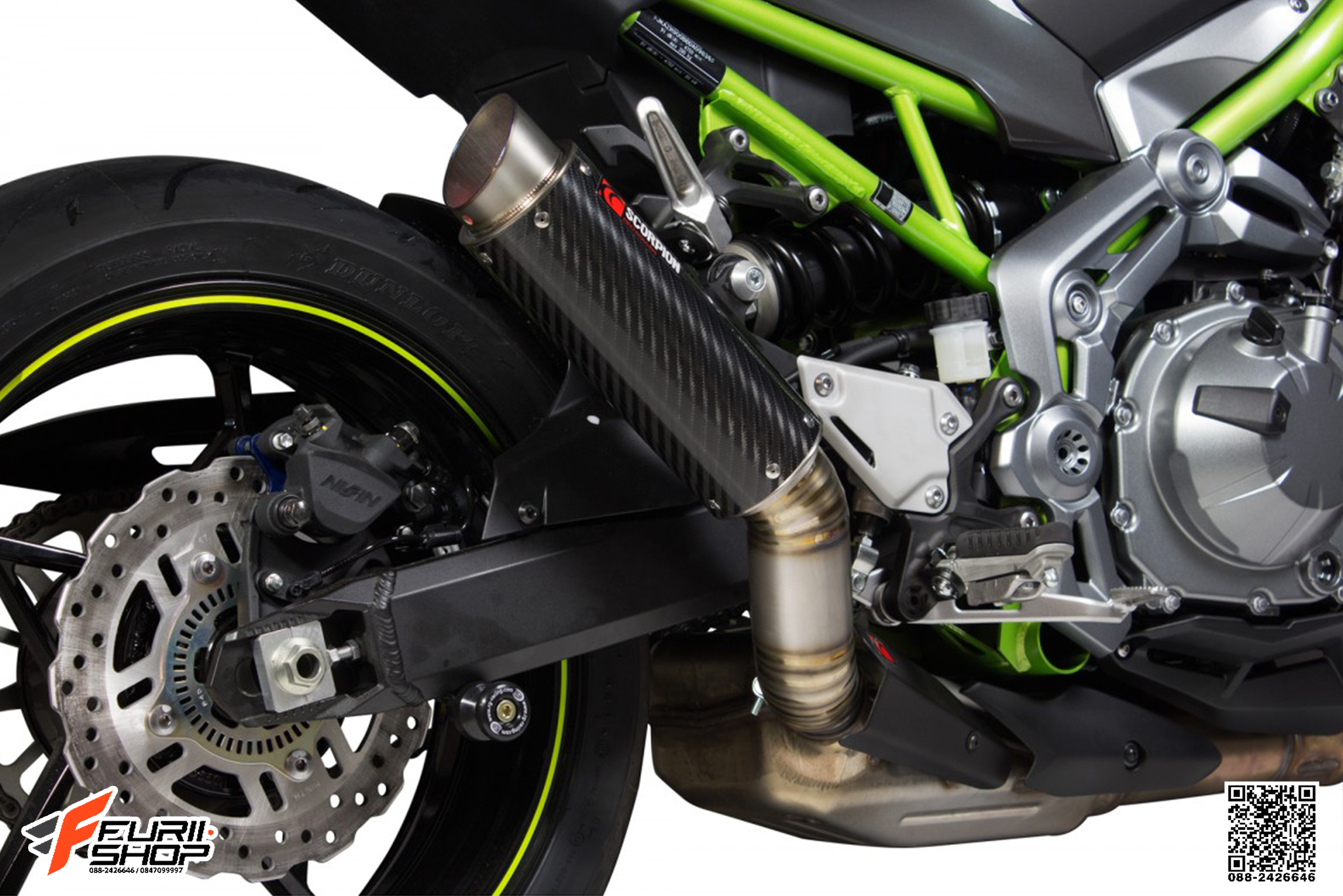 ท่อมอเตอร์ไซค์ SCORPION RP1-GP SLIP-ON CARBON ท่อแต่ง ท่อสูตร ท่อบิ๊กไบค์ ท่อBigbike ท่อไอเสีย
