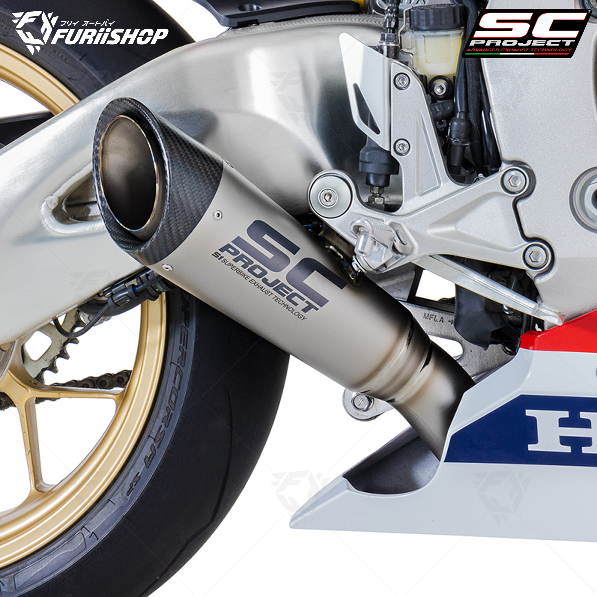 ท่อ SC PROJECT ทรง S1 For : CBR1000RR