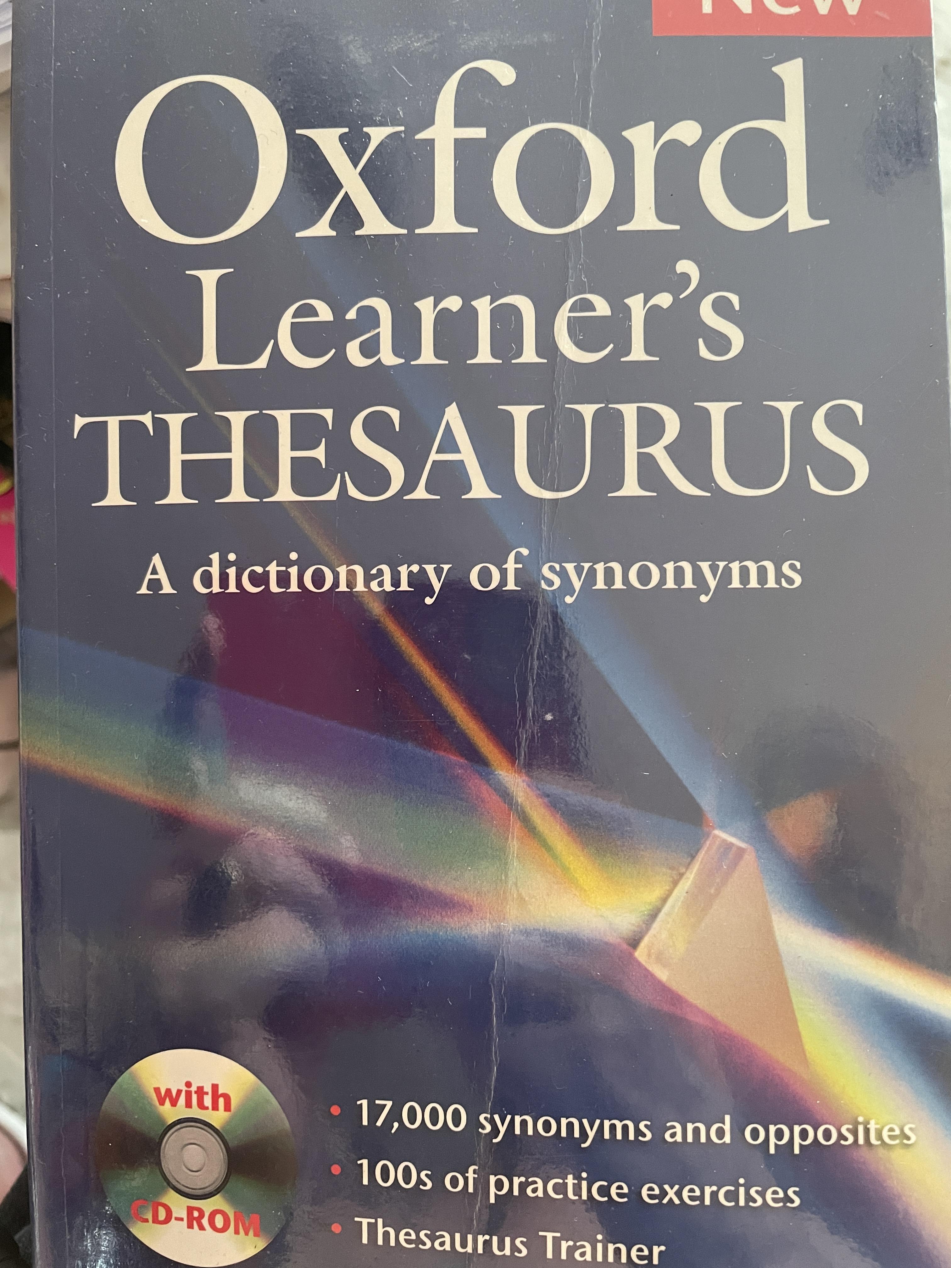 Oxford Learner’s THESAURUS. A DICTIONARY of Synonyms แถม DVD จำนวน 1 แผ่น 4,500 กรัม