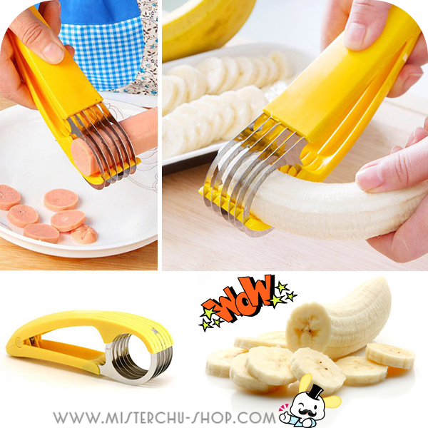 Banana Slicer ที่สไลด์กล้วยและไส้กรอก(แบบมือบีบ)