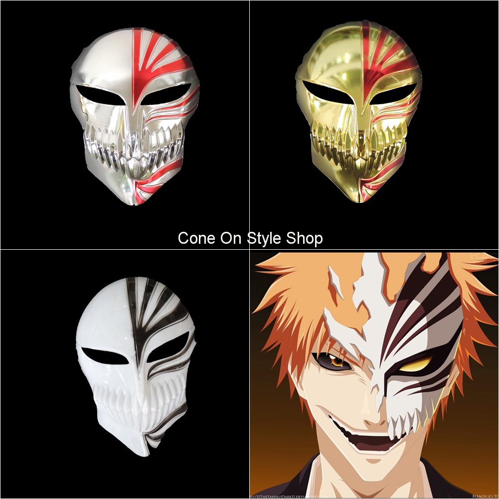 หน้ากากญี่ปุ่น Hollow Ichigo จากอนิเมะเรื่อง Bleach หน้ากากปาร์ตี้ ออกงาน คอสเพลย์ Japanese Costume Party Mask