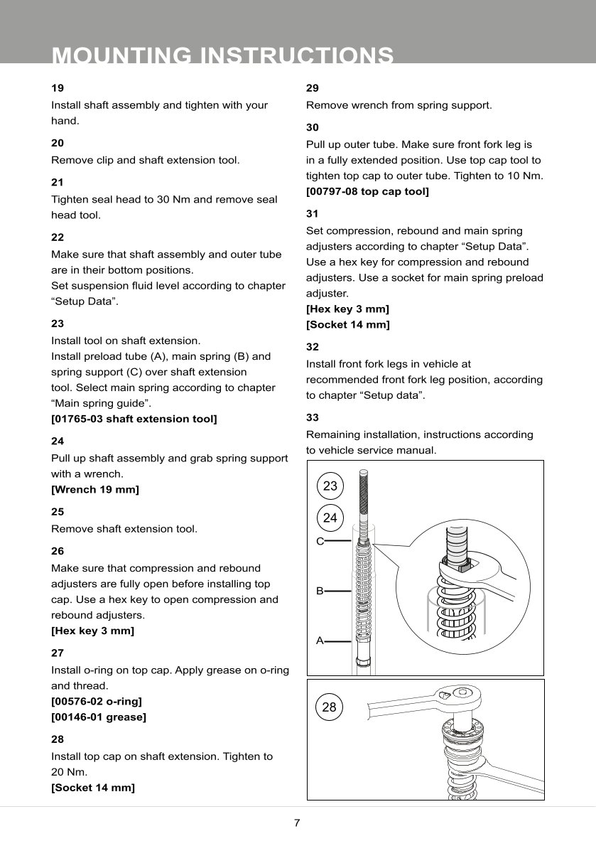 สปริงโช้คหน้า Ohlins FKR105 For Kawasaki ZX-10RR 2018-2023