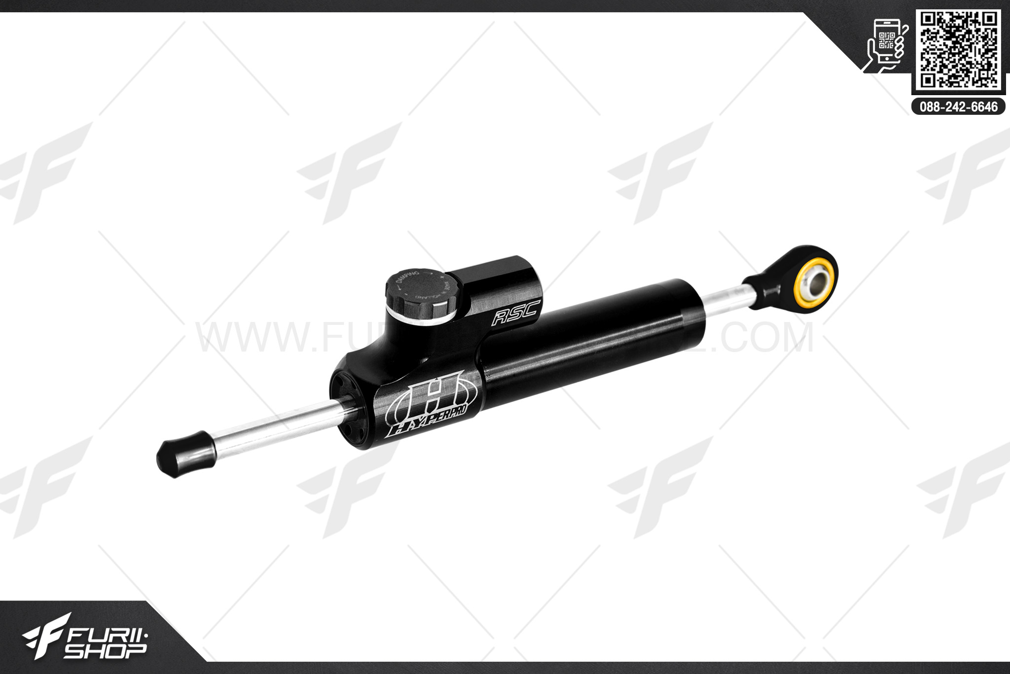 กันสะบัด Hyperpro 75mm RSC Reverse (รีเวิร์ส) สี : Black Edition