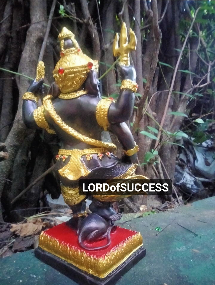พระพิฆเนศ ปางประทานพร องค์สีดำแสดงถึงพลังความสำเร็จที่มากล้น สูง 10 นิ้ว
