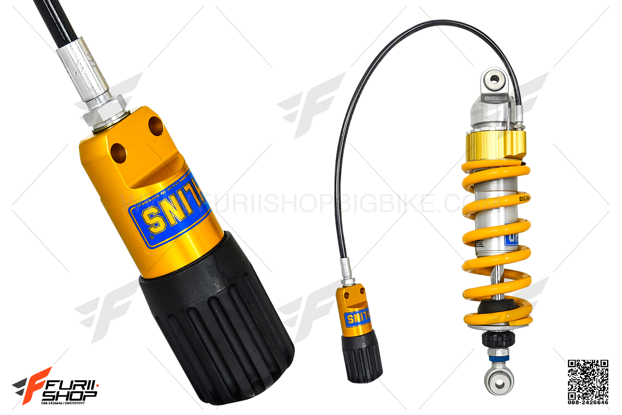 โช๊คหลัง OHLINS SUBTANK FOR KAWASAKI Z900 (KA 739)