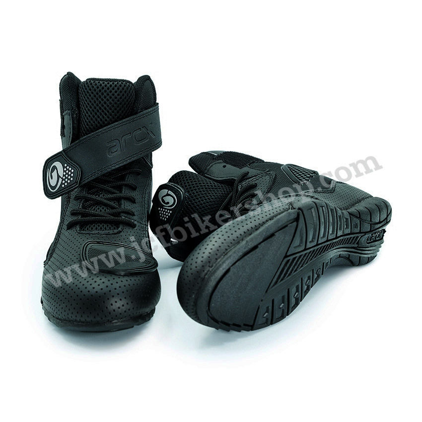 รองเท้าขี่มอเตอร์ไซค์ รองเท้าขับมอไซค์ รองเท้าขับbigbike รองเท้า arcx L60625 Black หนังวัวแท้