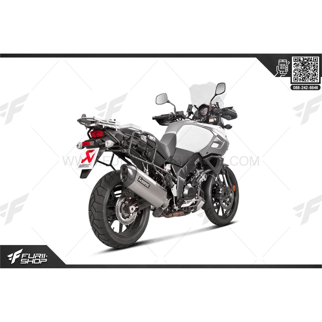 ท่อ Akrapovic Slip on For Suzuki V strom 1000 14-19 FuriiShop