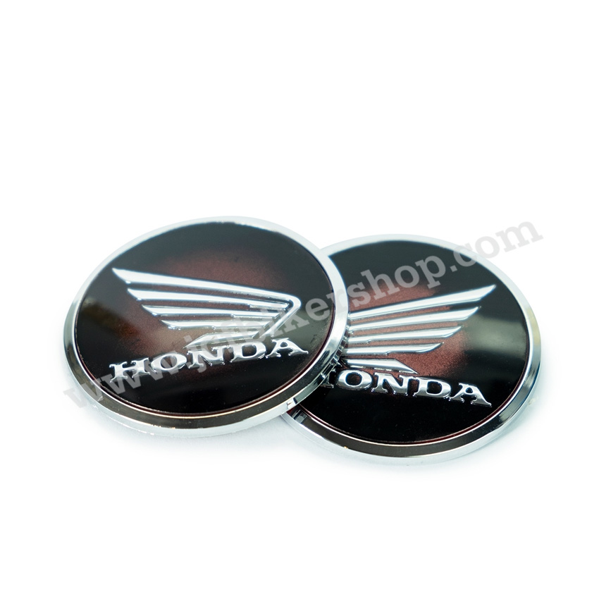 โลโก้ HONDA ขอบโครเมี่ยม 6.2 cm.