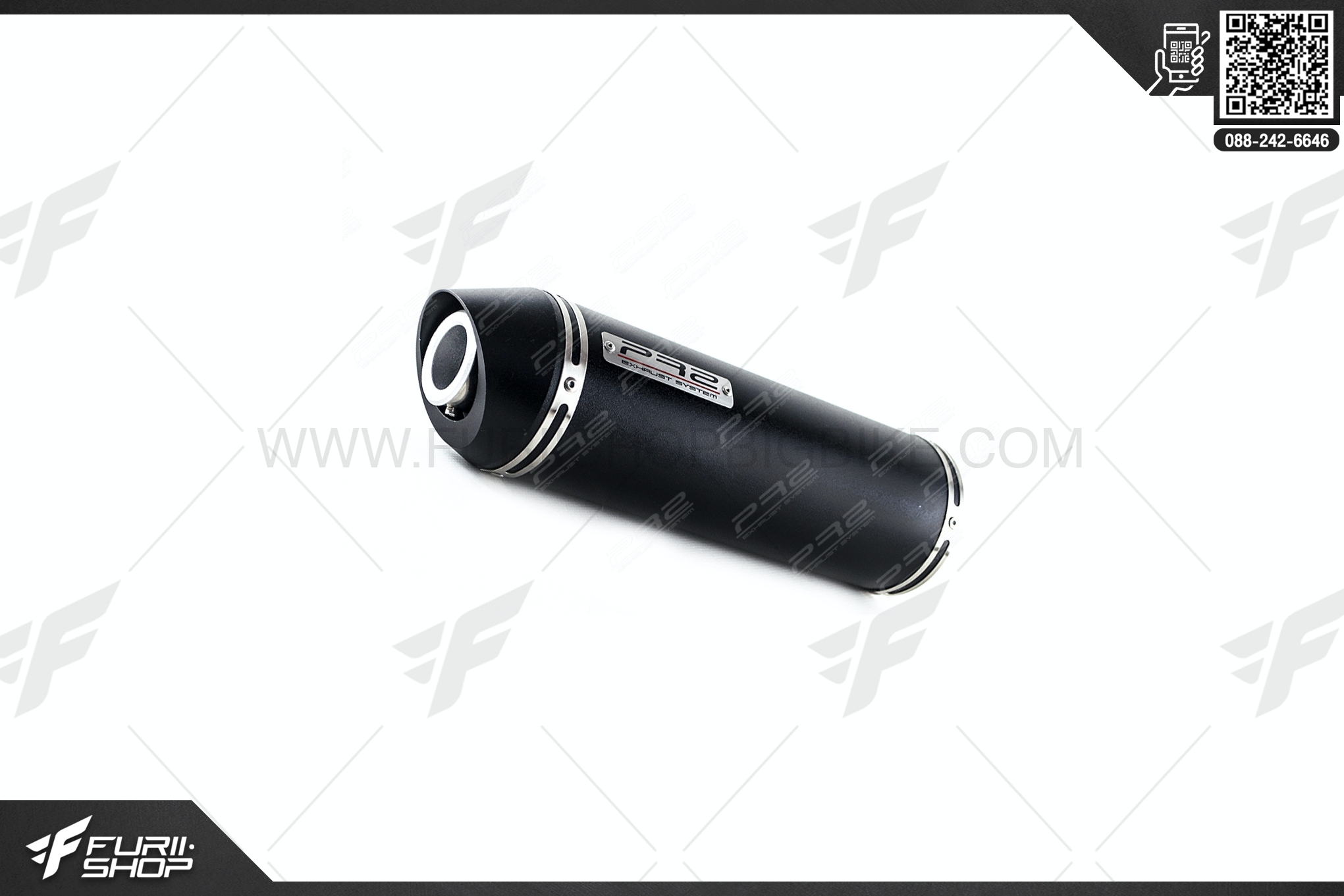 ท่อไอเสีย มอเตอร์ไซค์ PR2 GP ALLOY BLACK FOR CBR250RR 2019